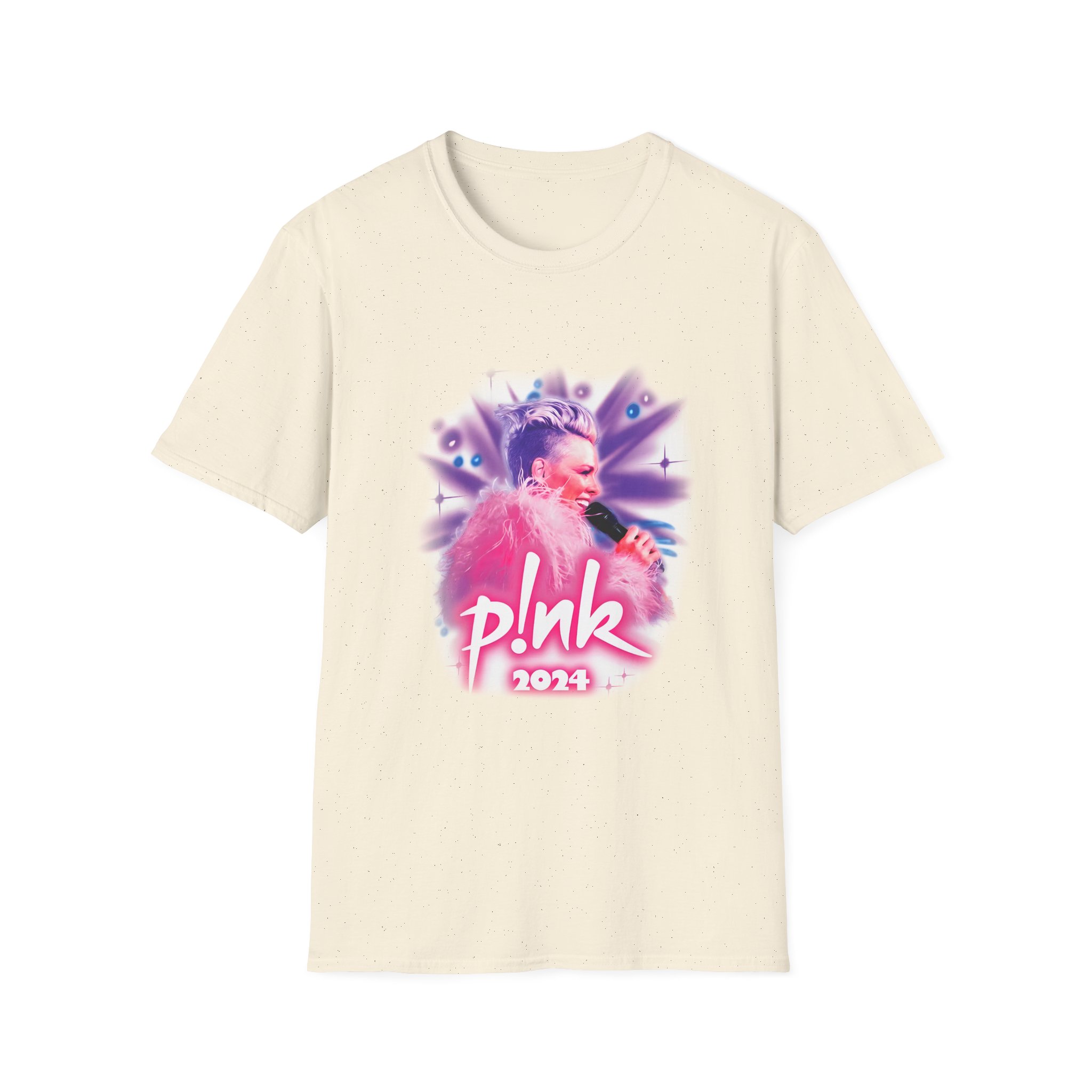 Pink Airbrushed 2024 Unisex Softstyle T-Shirt