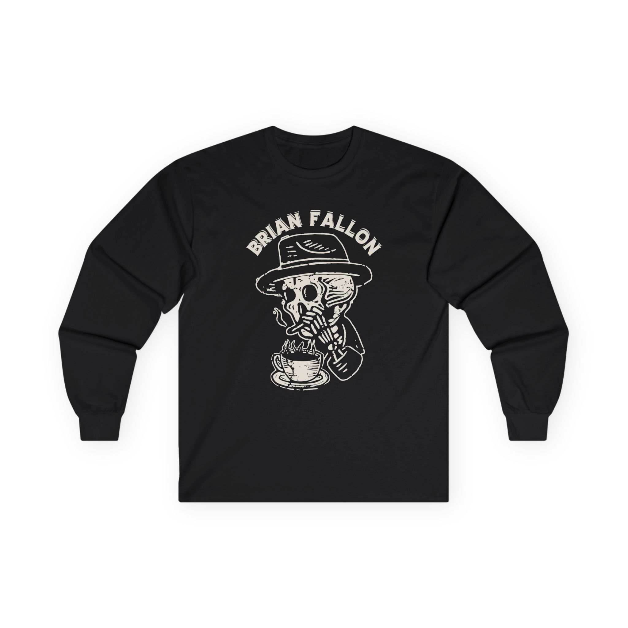 Brian Fallon Smoking Skeleton Unisex Ultra Cotton Long Sleeve Tee