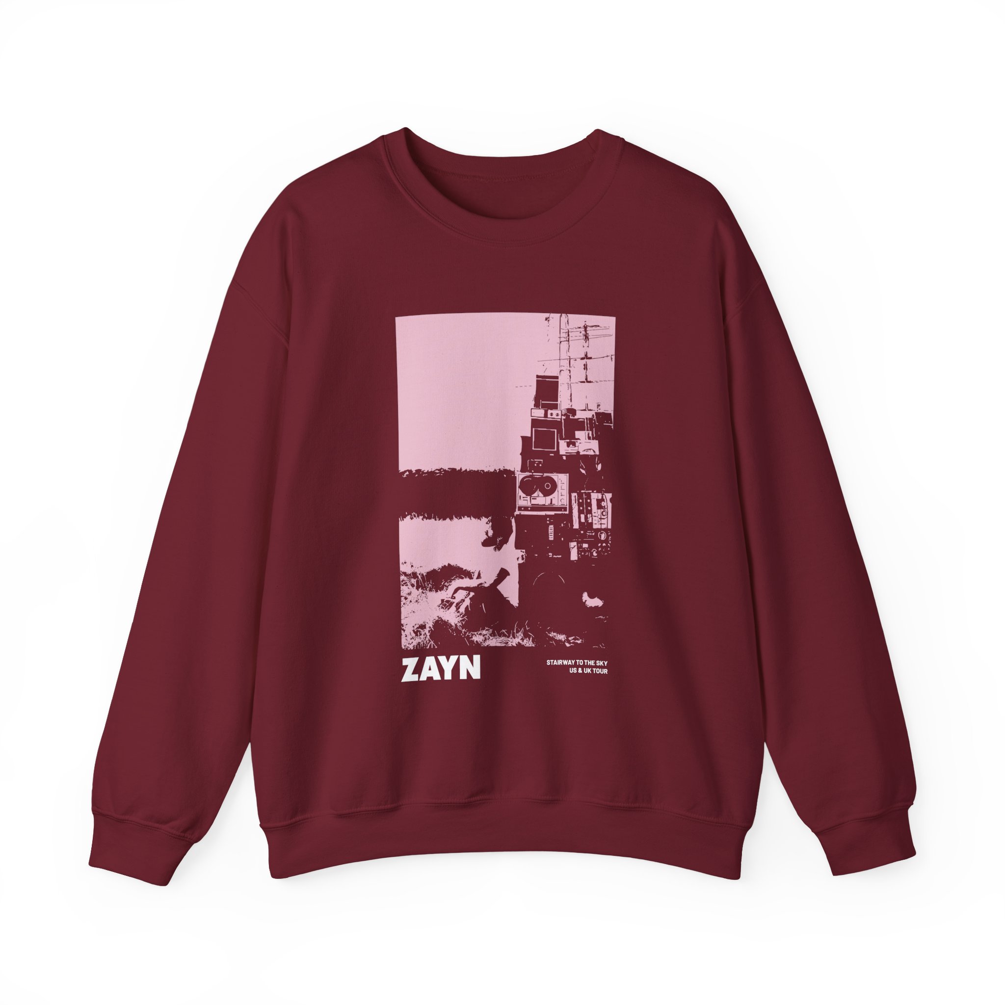 Zayn Malik Antenna Itin Faded Unisex Heavy Blendâ„¢ Crewneck Sweatshirt