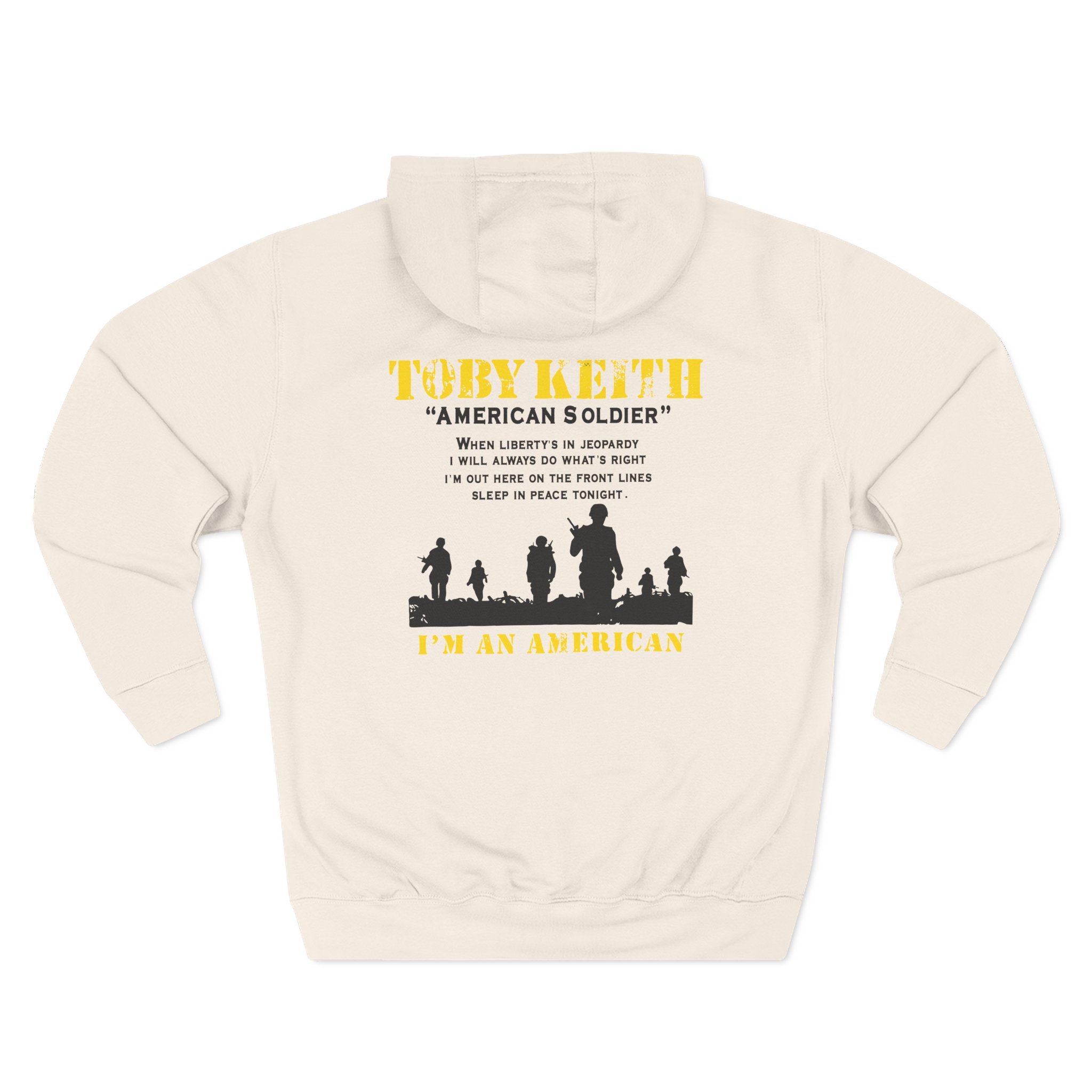 Toby Keith American Soldier Helicopter Three-Panel Fleece Hoodie