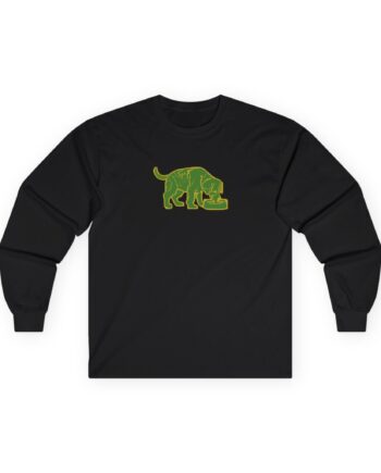Niko B Green Pixel Dog Unisex Ultra Cotton Long Sleeve Tee