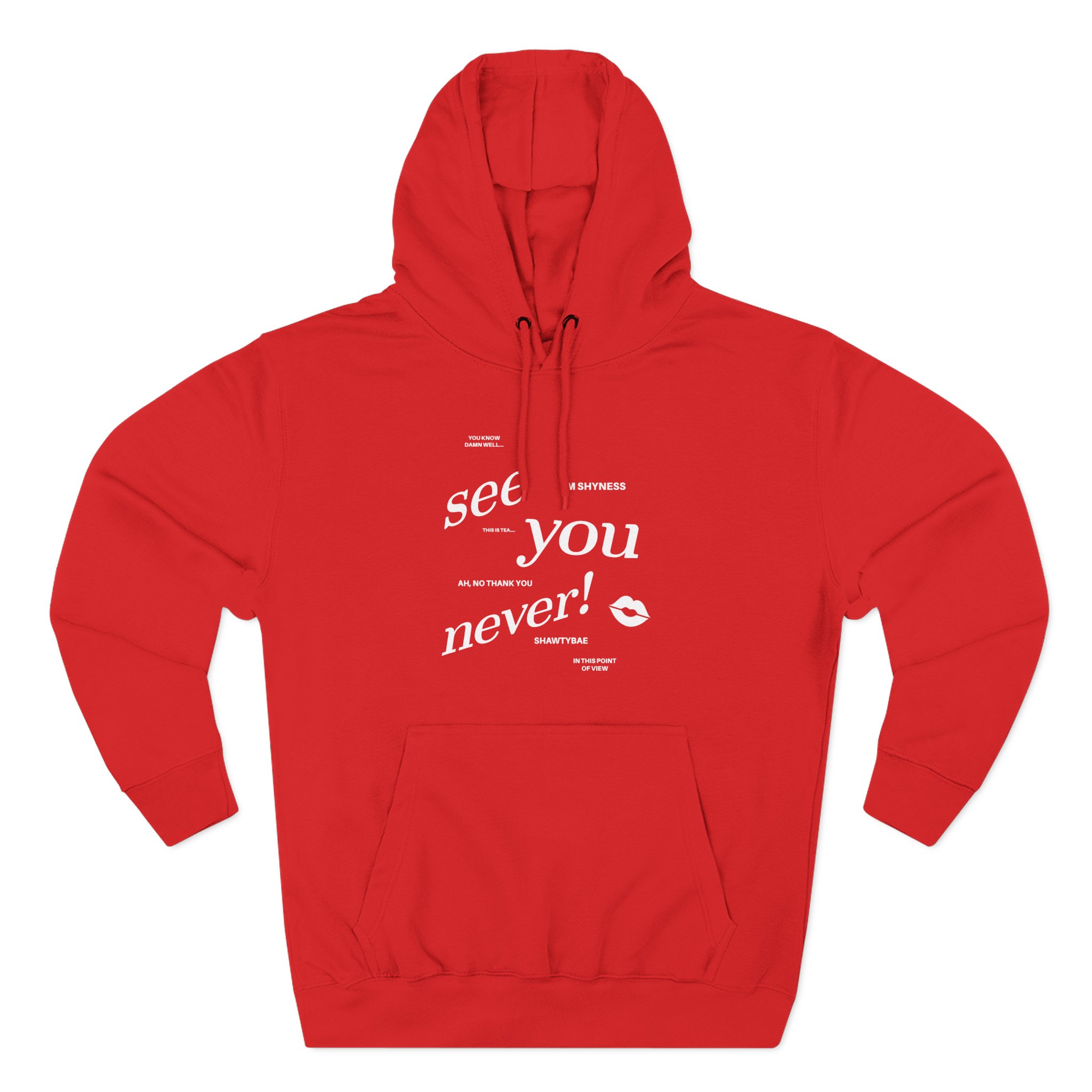 Shawty Bae Diss Gurrr Anniversary Three-Panel Fleece Hoodie