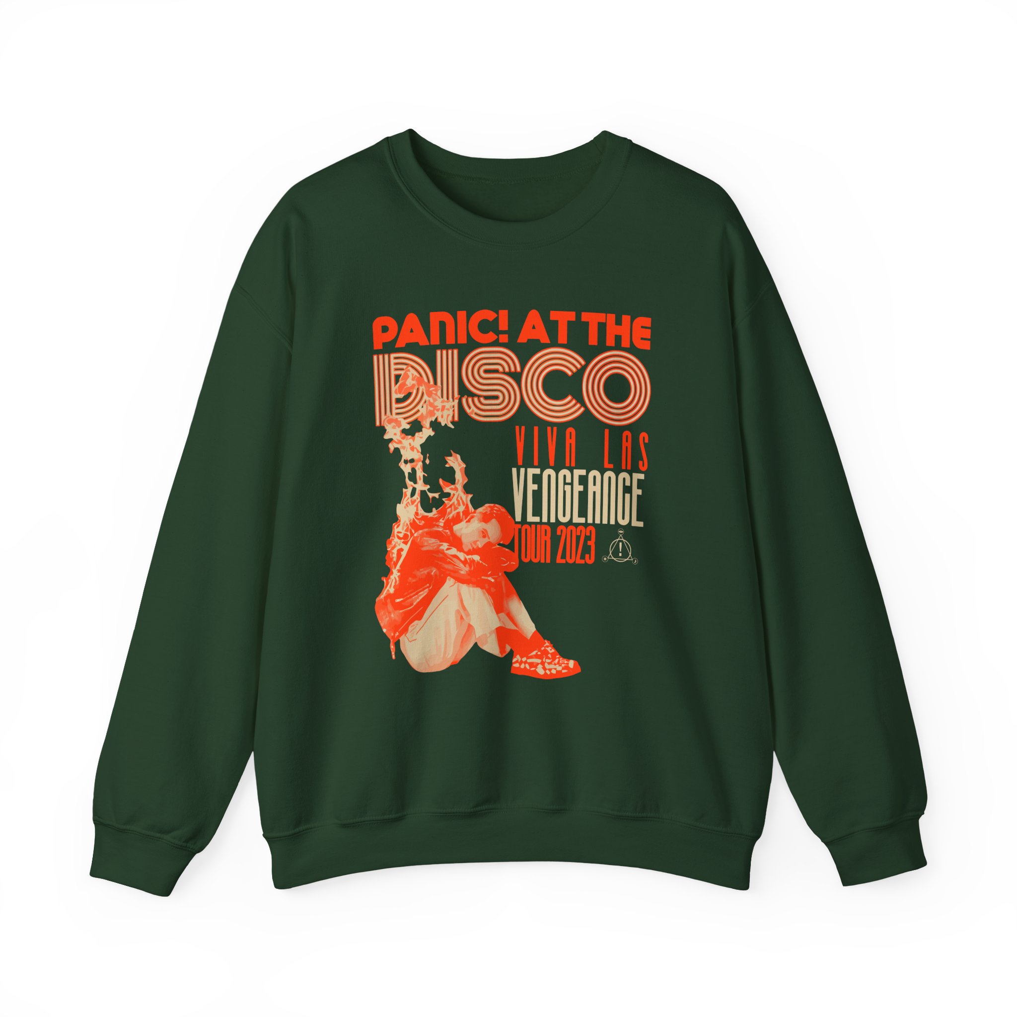 Panic at the Disco Eu/uk Flame Tour Unisex Heavy Blendâ„¢ Crewneck Sweatshirt