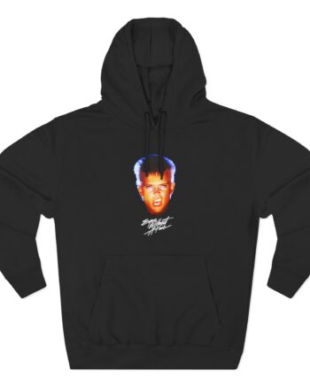 Billy Idol Eyes Without a Face Photo Three-Panel Fleece Hoodie