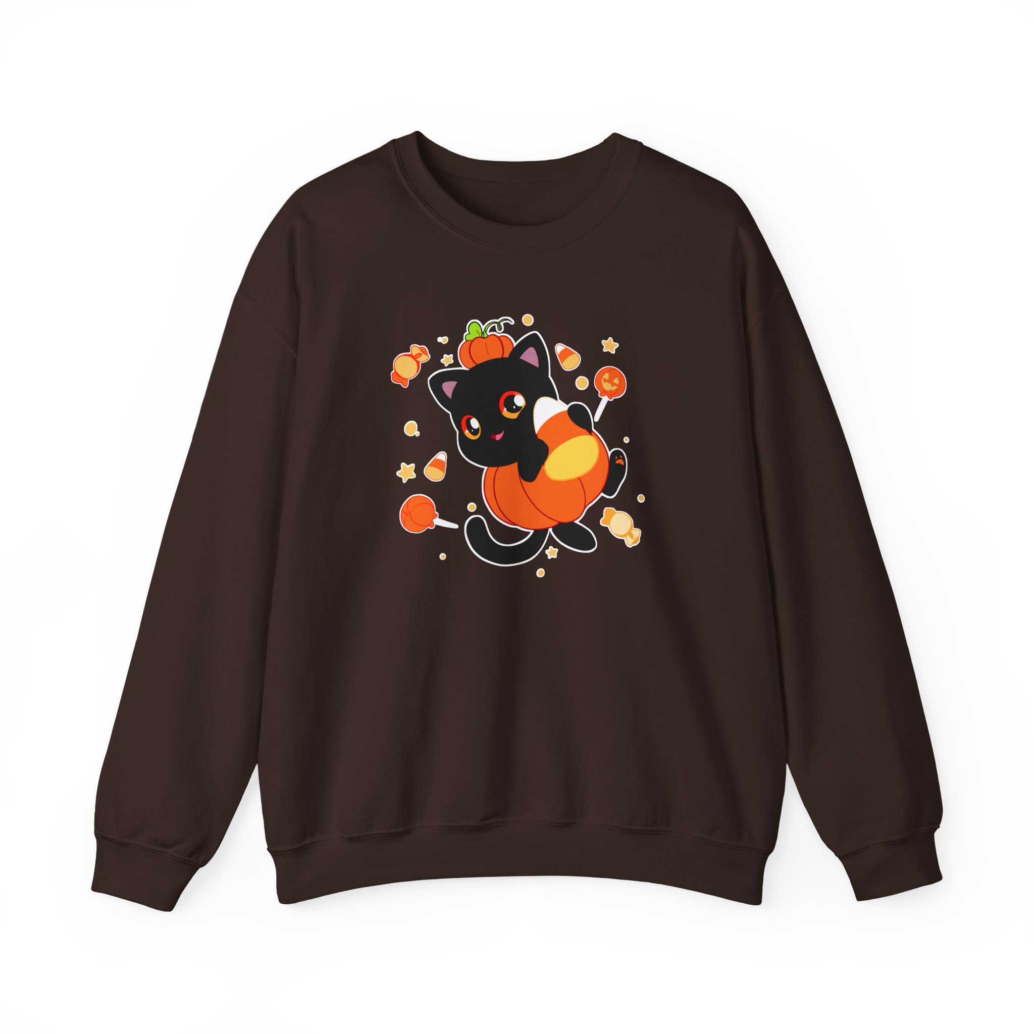 Aphmau Pumpkin Cat Unisex Heavy Blendâ„¢ Crewneck Sweatshirt