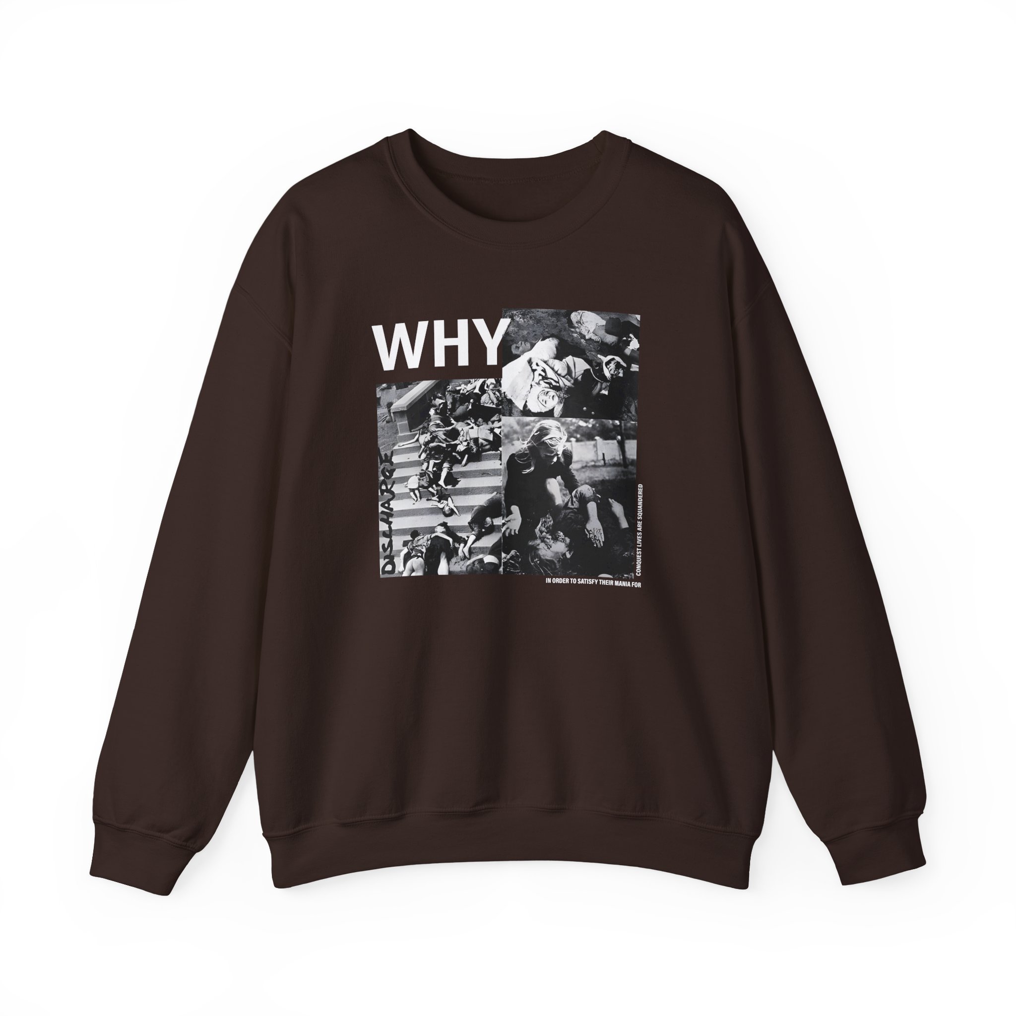 Discharge Why? Unisex Heavy Blendâ„¢ Crewneck Sweatshirt