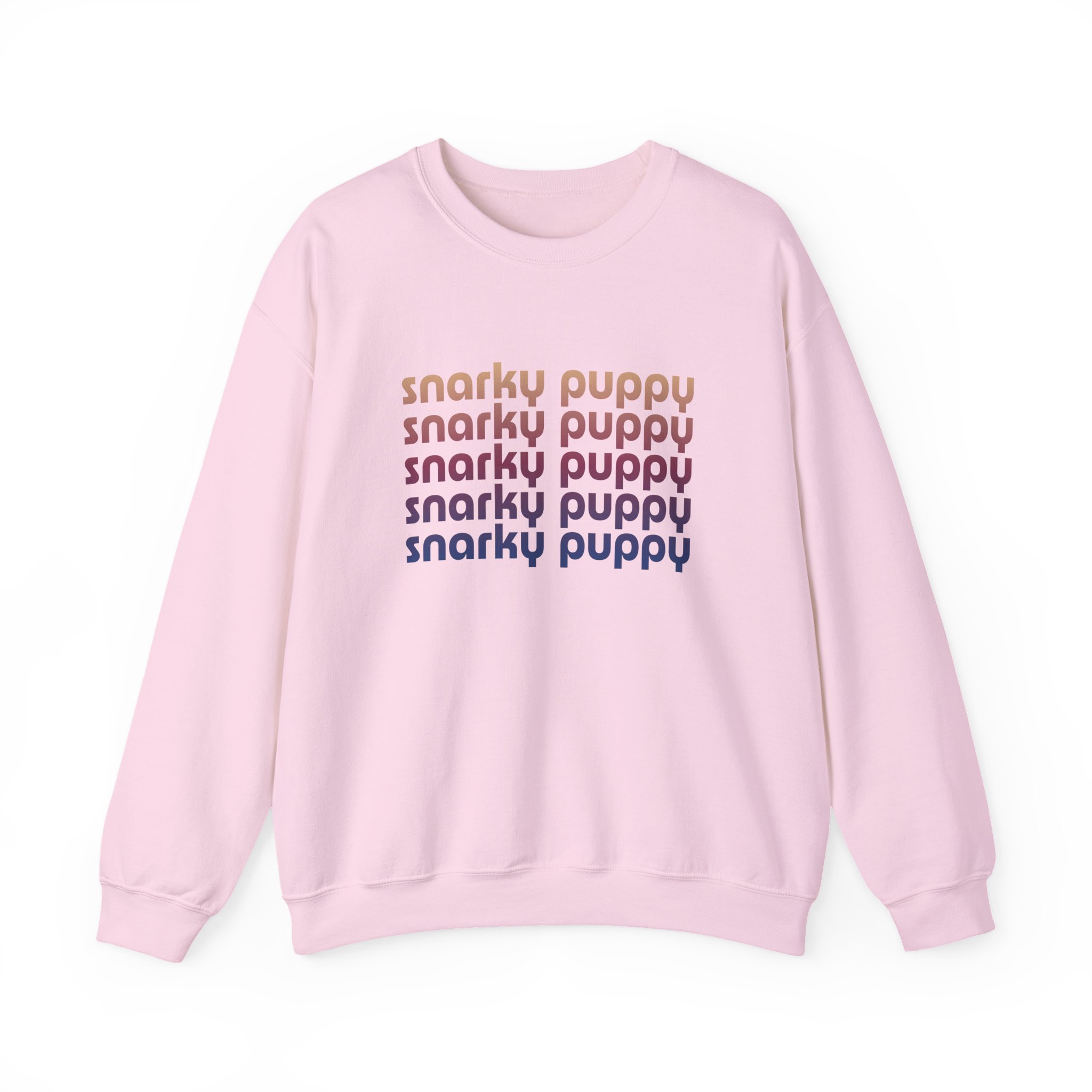 Snarky Puppy Repeating Logo Unisex Heavy Blend Crewneck Sweatshirt