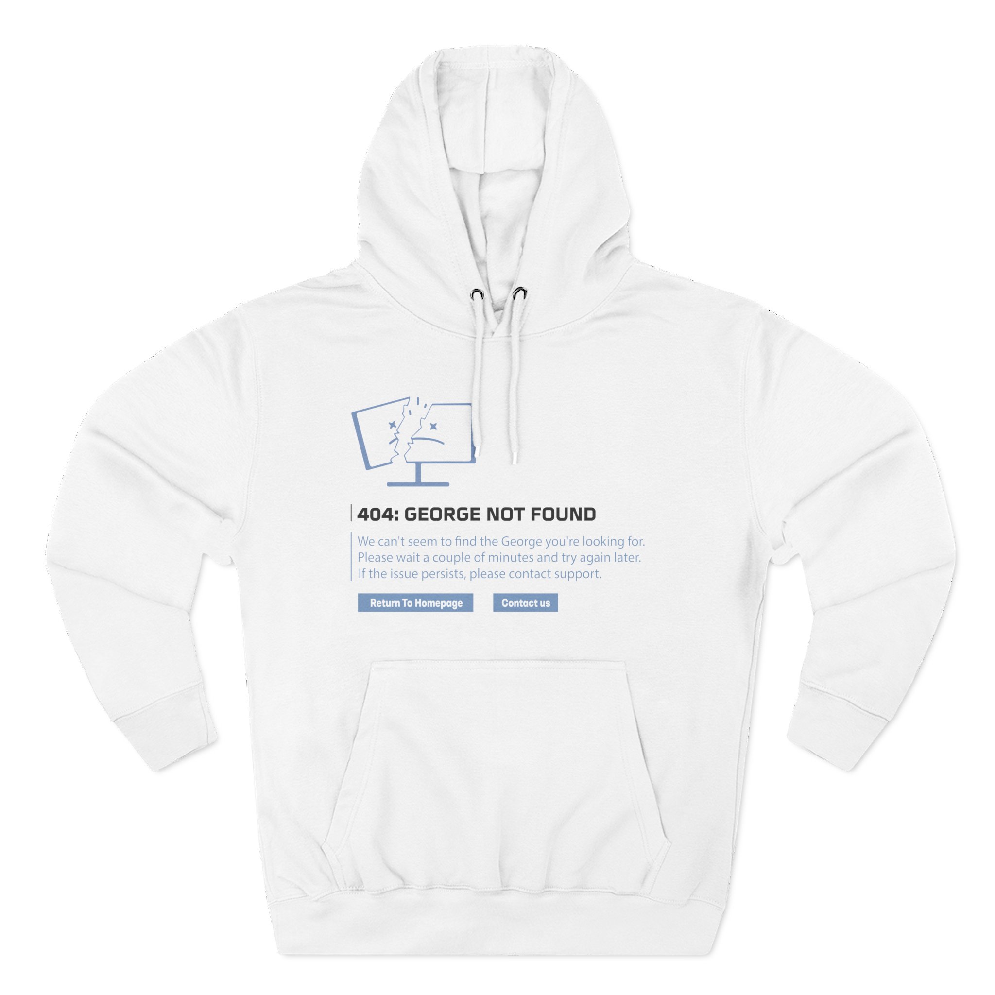 Georgenotfound 404 Three-Panel Fleece Hoodie