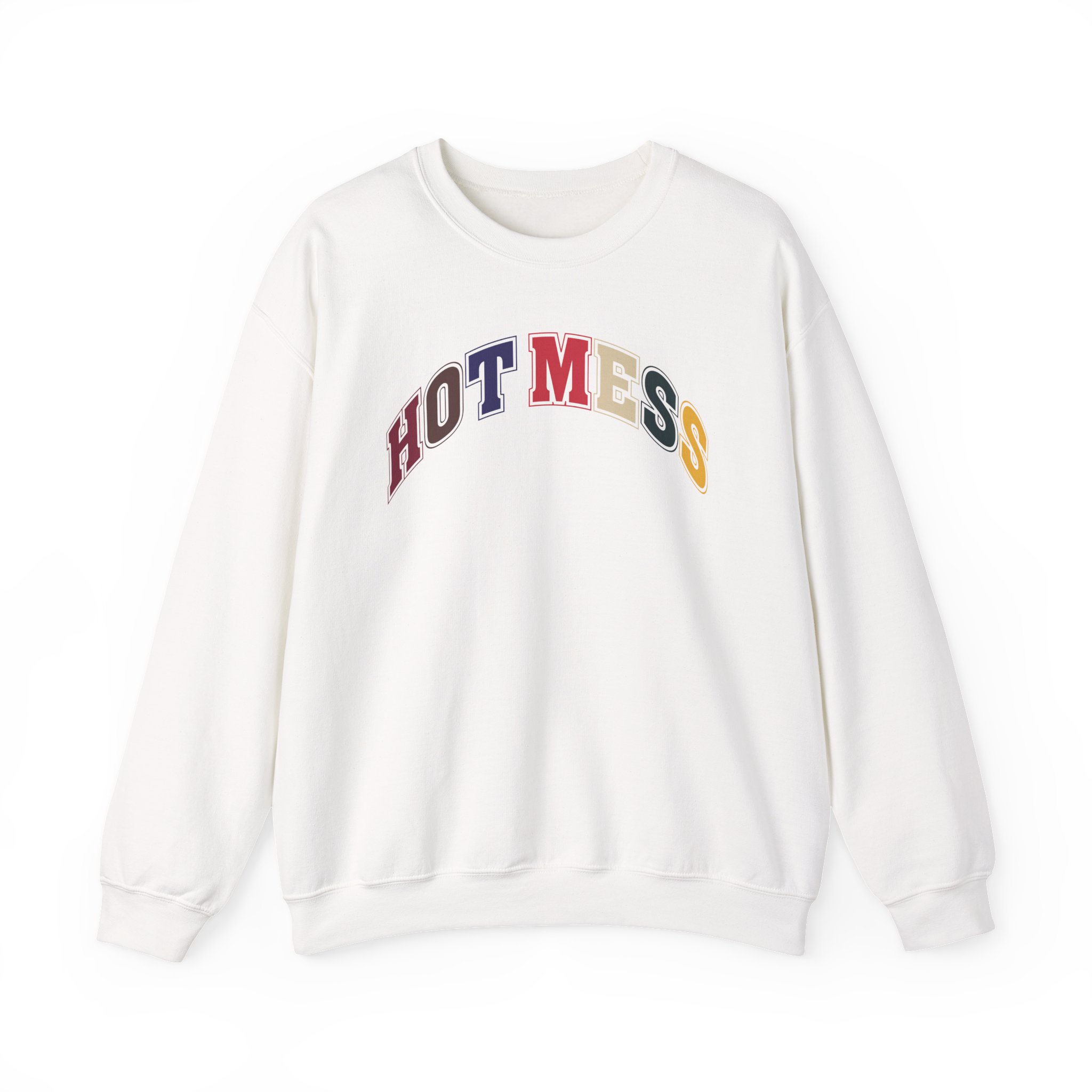 Alix Earle Hot Mess Varsity Unisex Heavy Blendâ„¢ Crewneck Sweatshirt