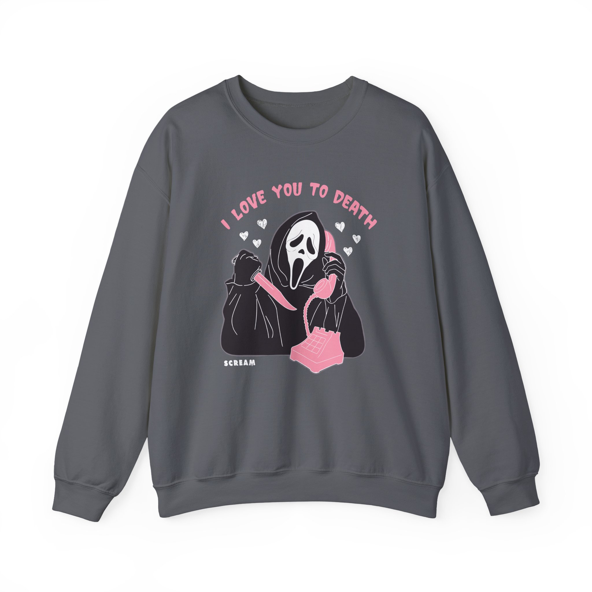 Ghostface Love You To Death Unisex Heavy Blendâ„¢ Crewneck Sweatshirt