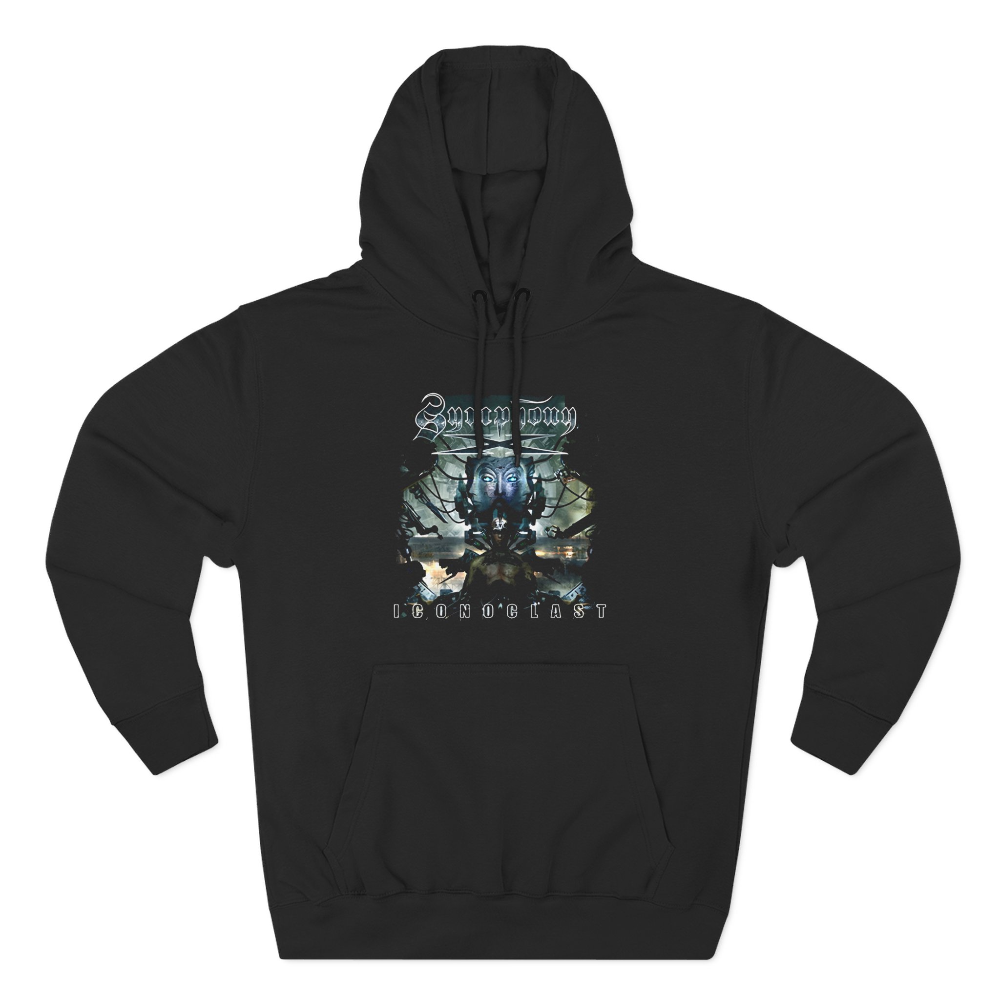 Symphony X Iconoclast Cd Cover Three-Panel Fleece Hoodie