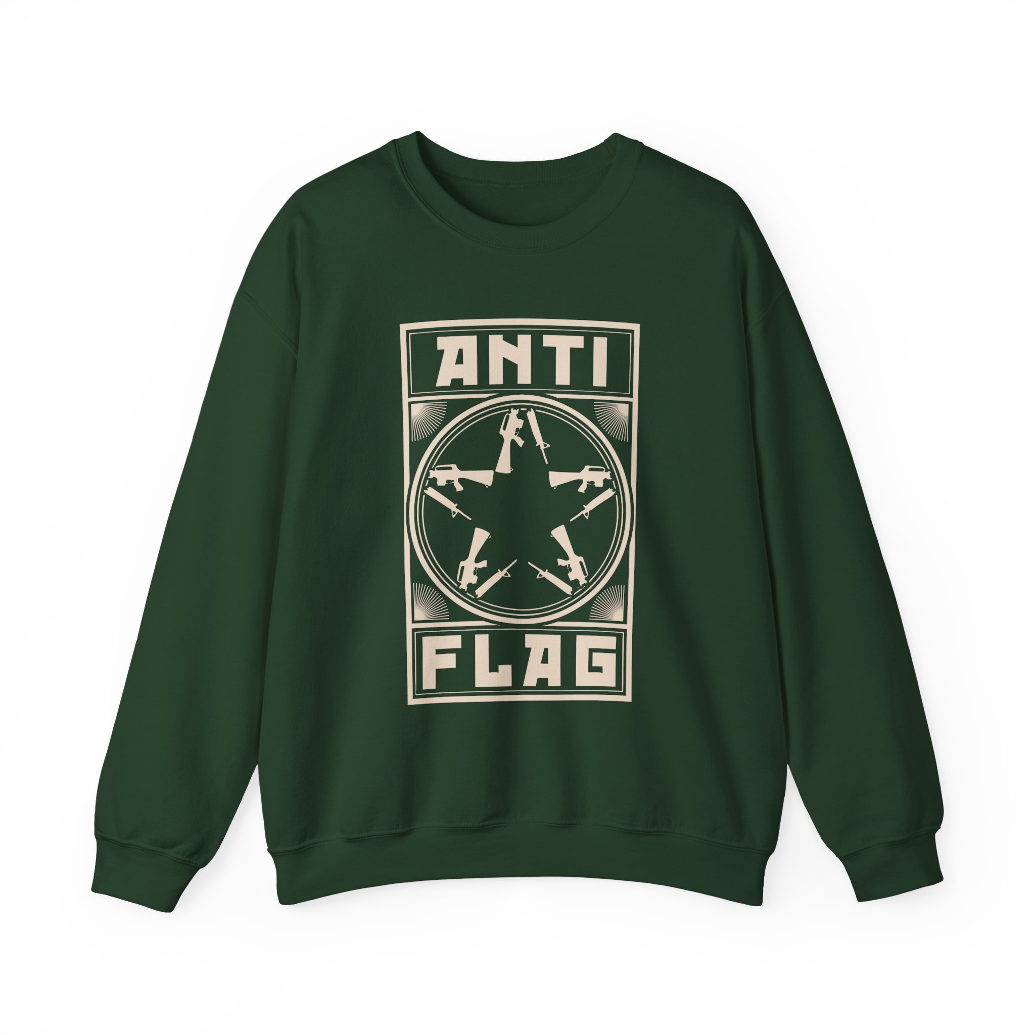 Anti Flag Comrade Gunstar Unisex Heavy Blendâ„¢ Crewneck Sweatshirt