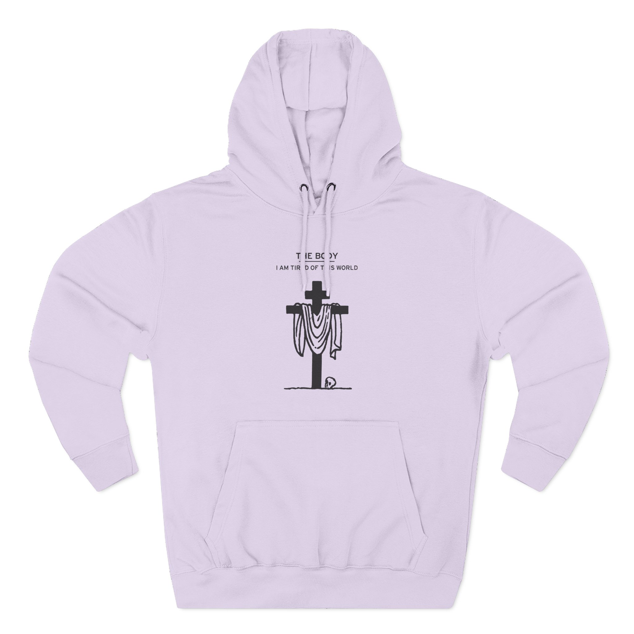 The Body Cloth Cross Three-Panel Fleece Hoodie
