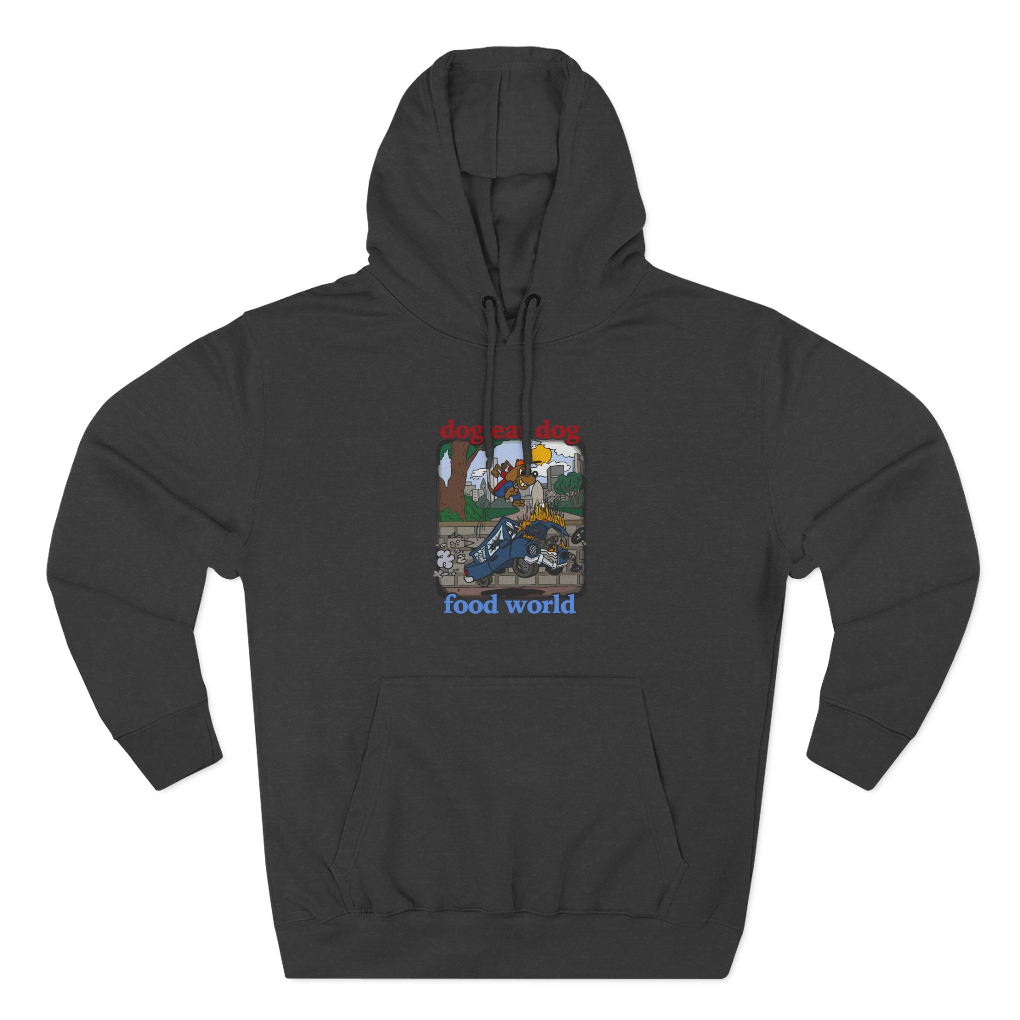 Niko B Cartoon Dog Three-panel Fleece Hoodie