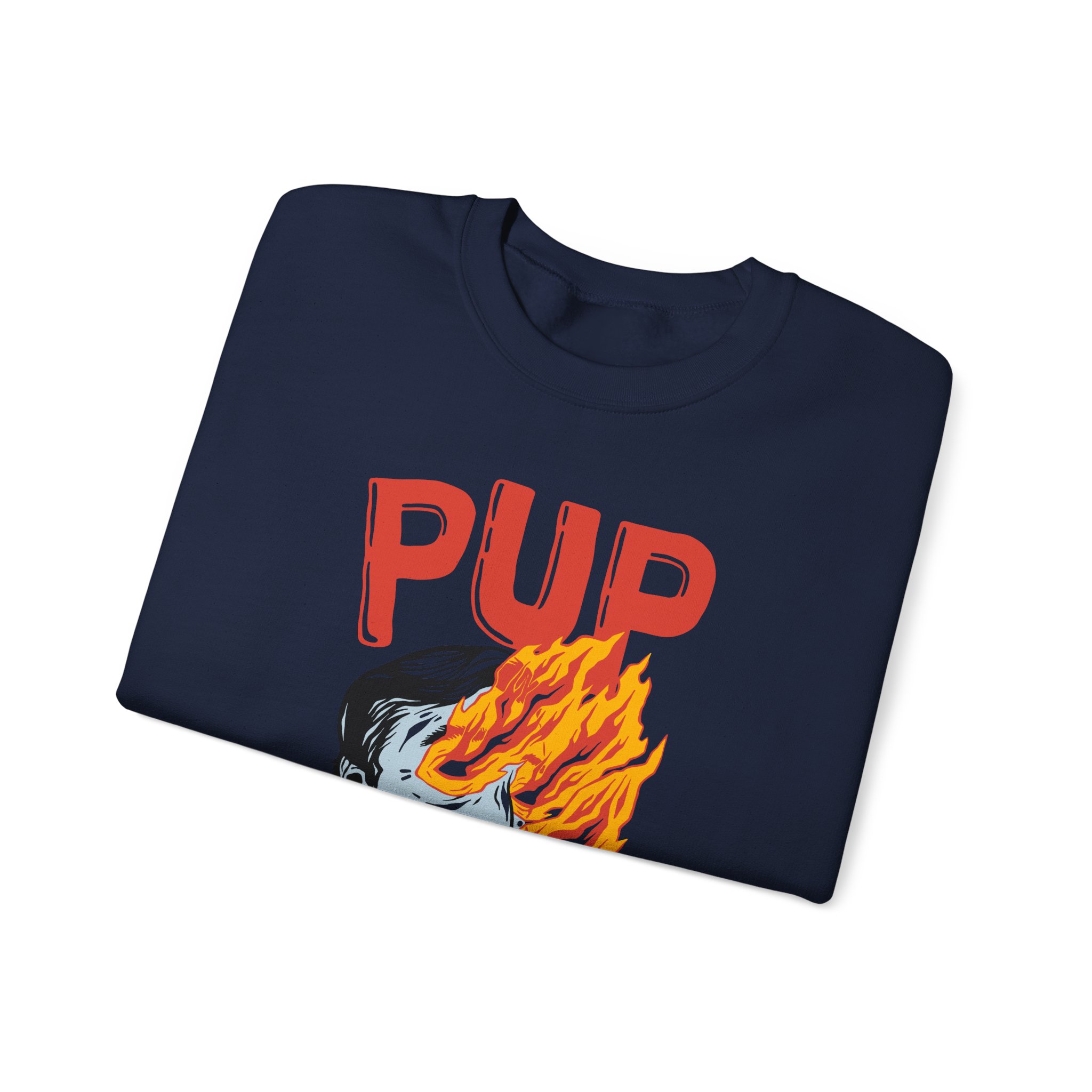 Pup I Hope the World Explodes Unisex Heavy Blend Crewneck Sweatshirt