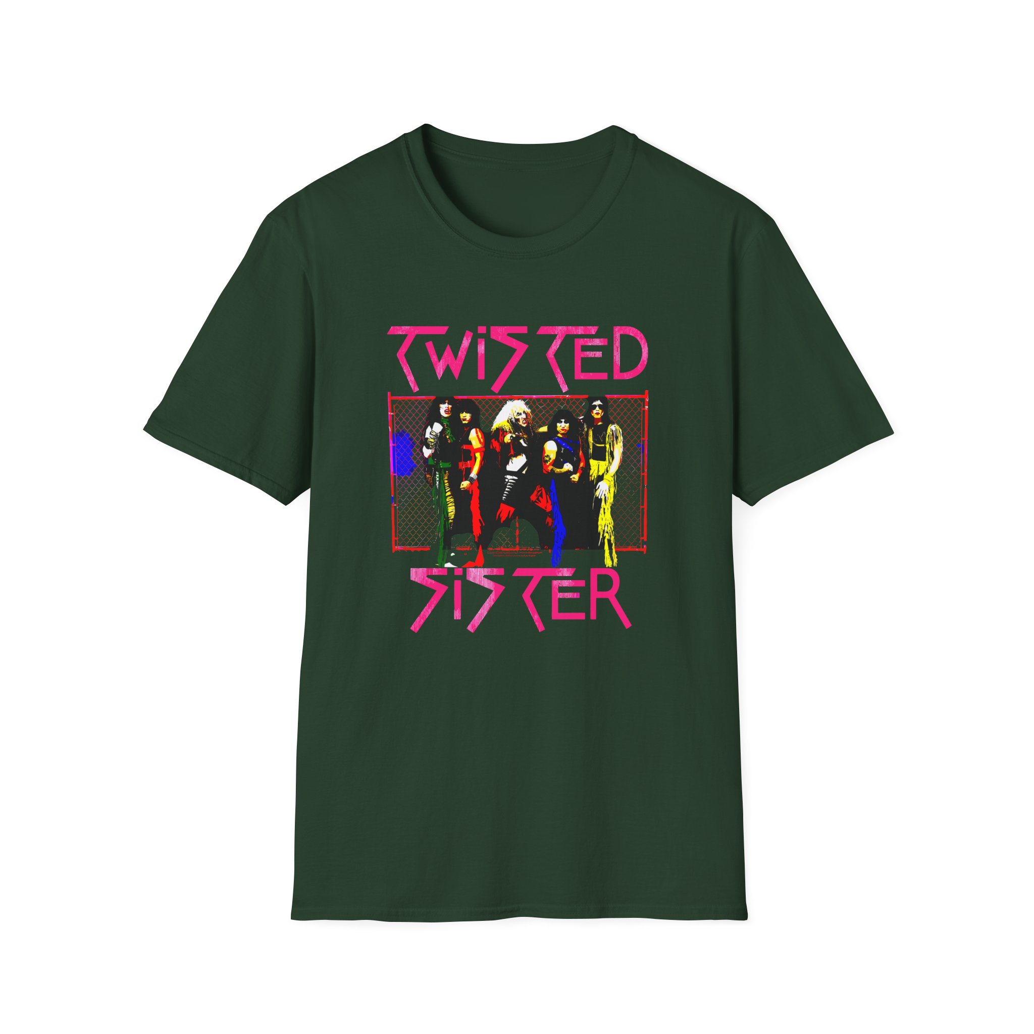 Vintage Group Photo Twisted Sister Unisex Softstyle T-Shirt