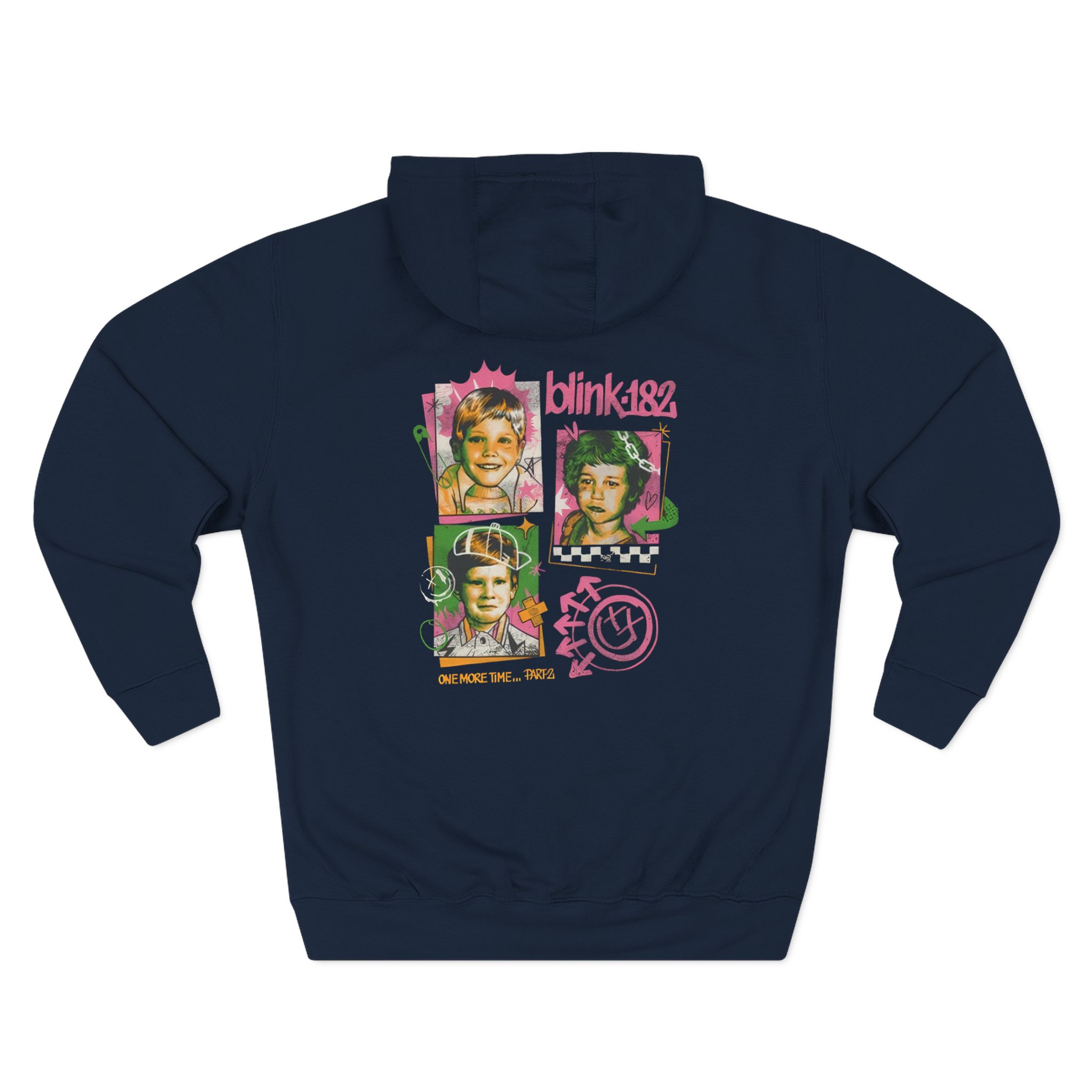 Blink 182 One More Time...part 2 Three-Panel Fleece Hoodie
