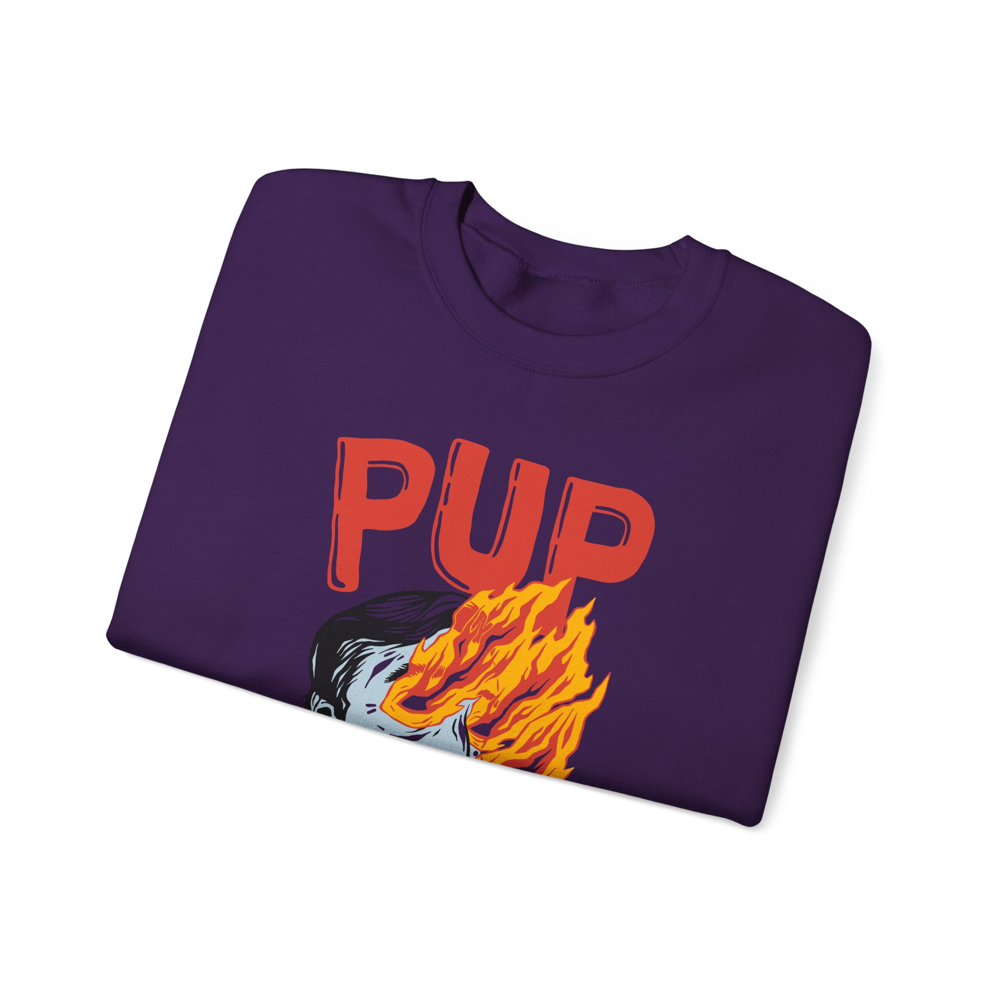 Pup I Hope the World Explodes Unisex Heavy Blend Crewneck Sweatshirt