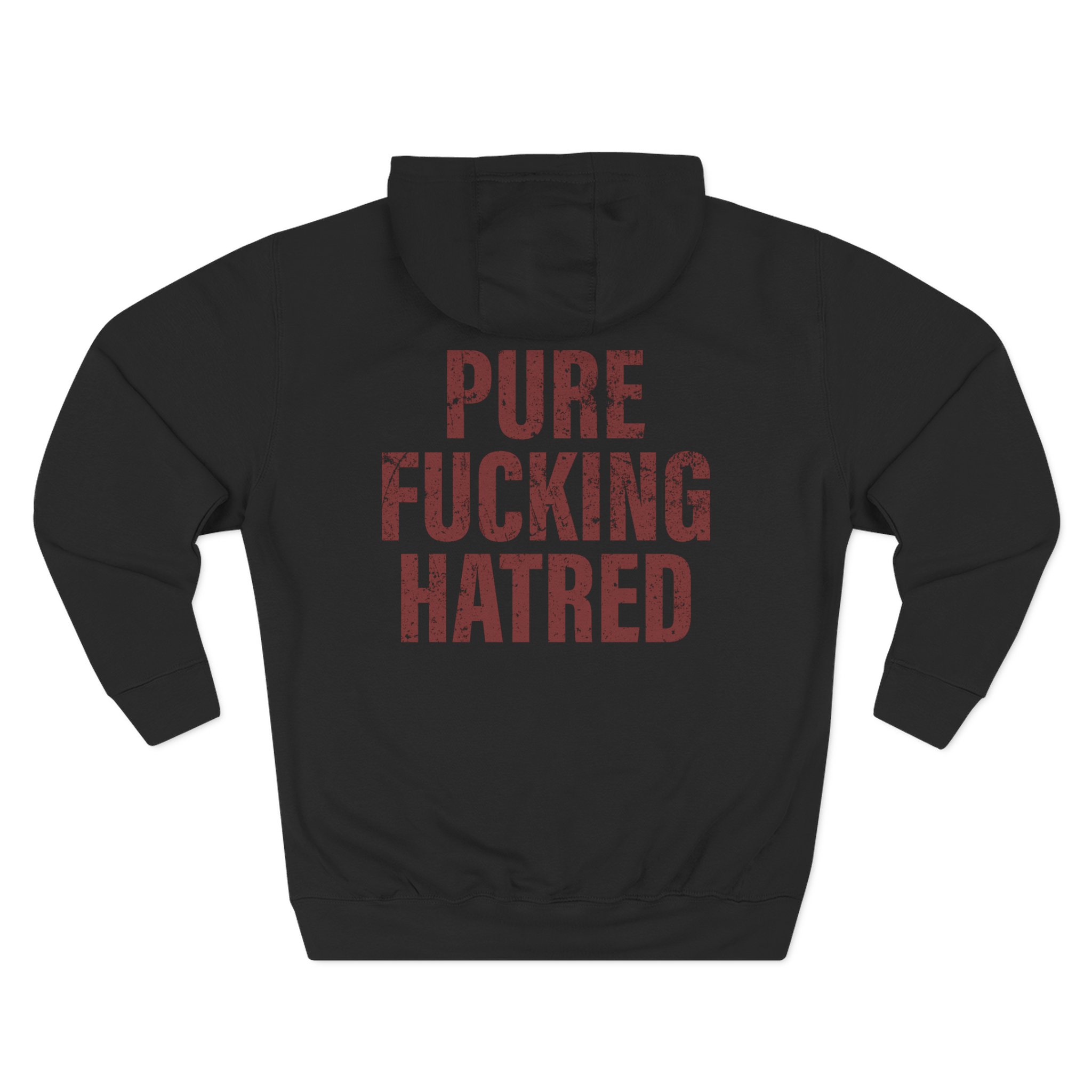 Spite Hatred Three-Panel Fleece Hoodie