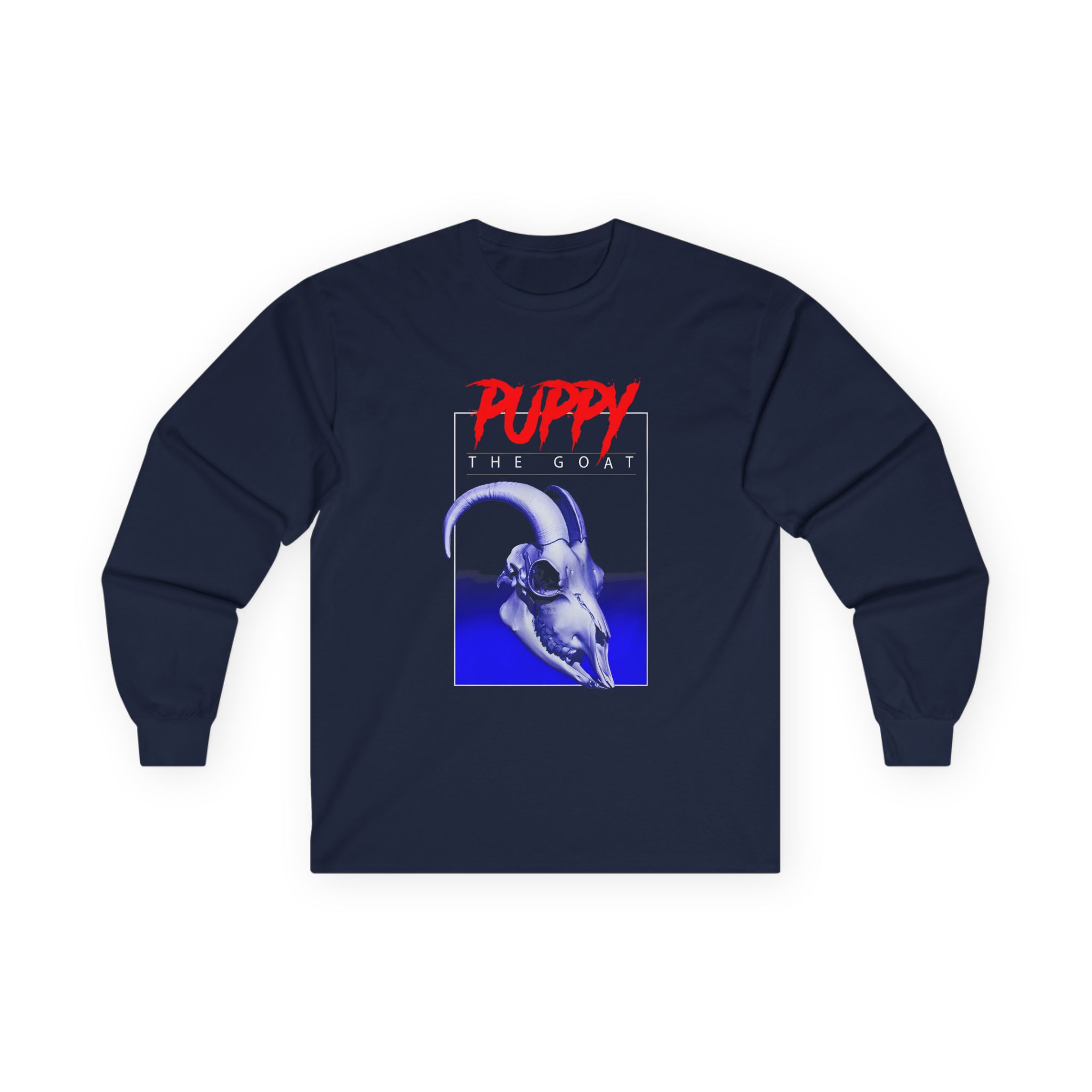 Puppy Goat Skull Unisex Ultra Cotton Long Sleeve Tee