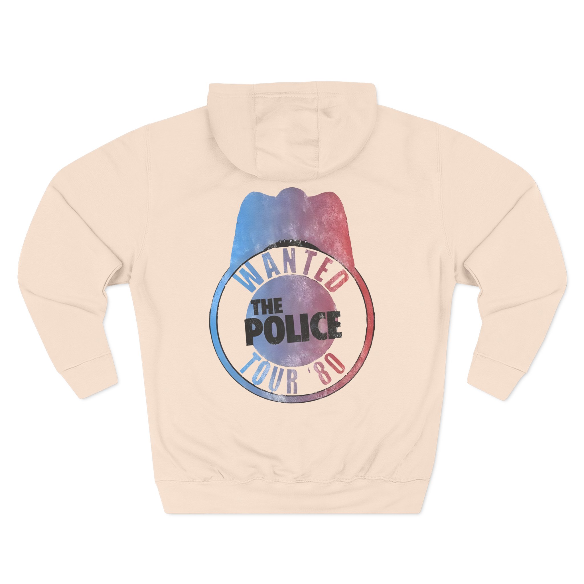 The Police Outlandos Bootleg 1980 Ragla Three-Panel Fleece Hoodie