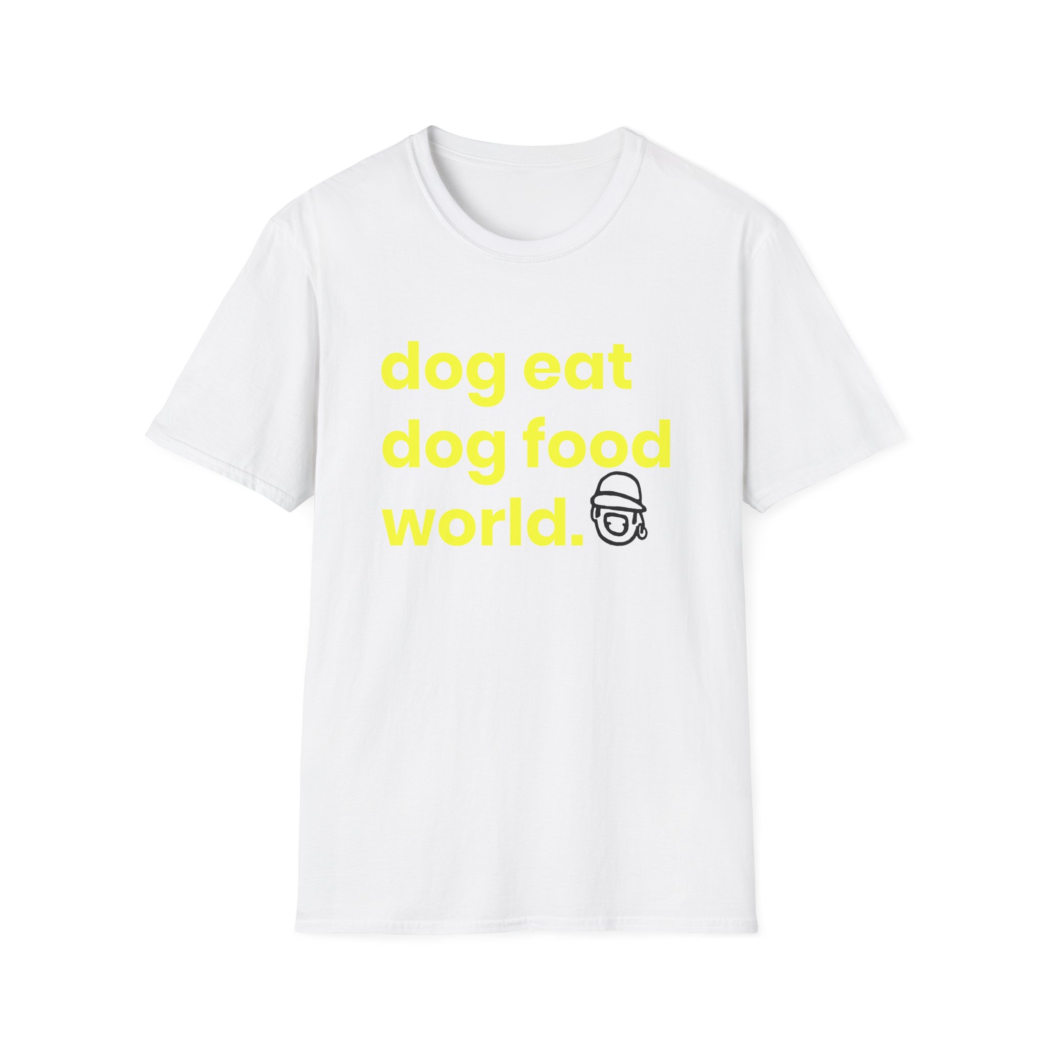 Niko B Dog Eat Dog Food World Unisex Softstyle T-shirt