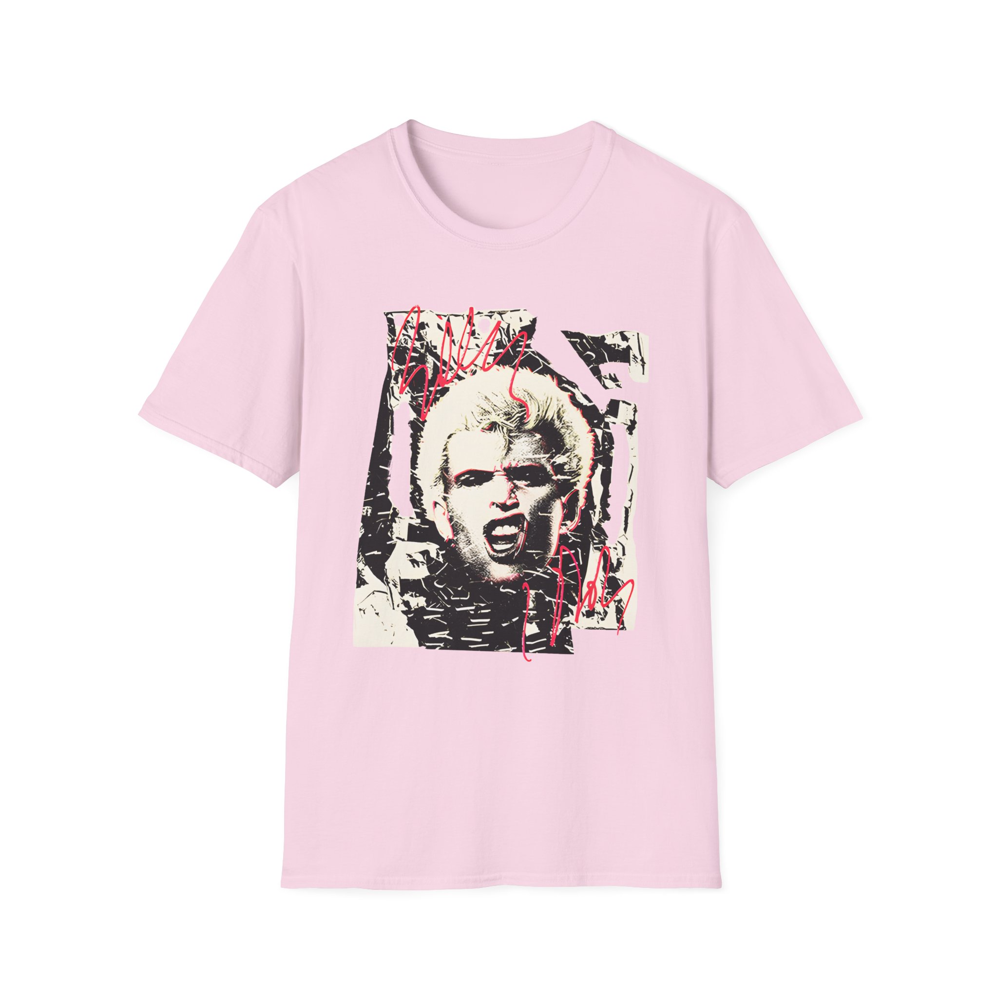 Billy Idol Shattered Photo Unisex Softstyle T-Shirt