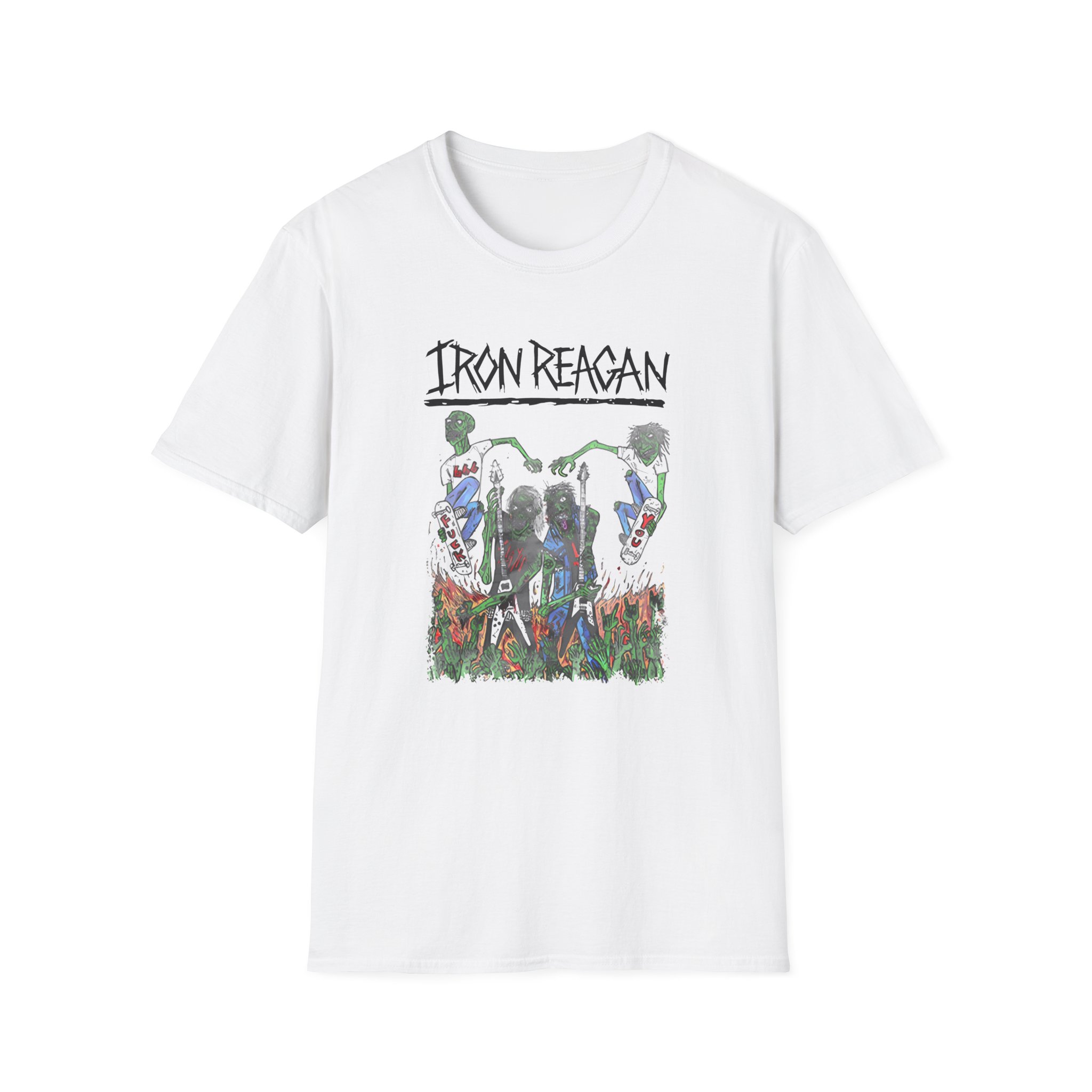 Iron Reagan Death Pit Unisex Softstyle T-Shirt