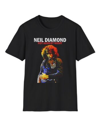 Neil Diamond Hot August Night Album Photo Unisex Softstyle T-Shirt