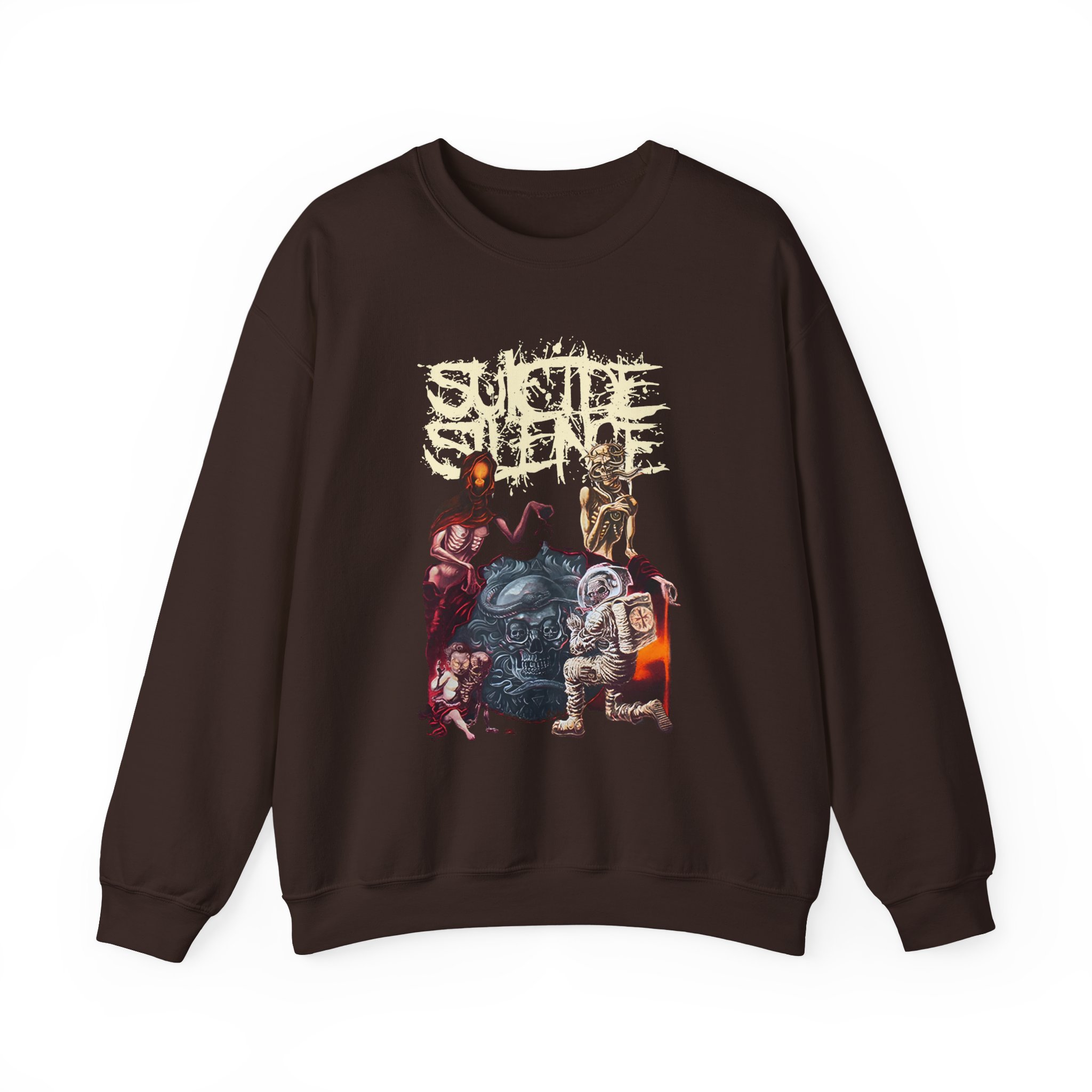 Suicide Silence Rymd Cover Tour 2023 Unisex Heavy Blendâ„¢ Crewneck Sweatshirt