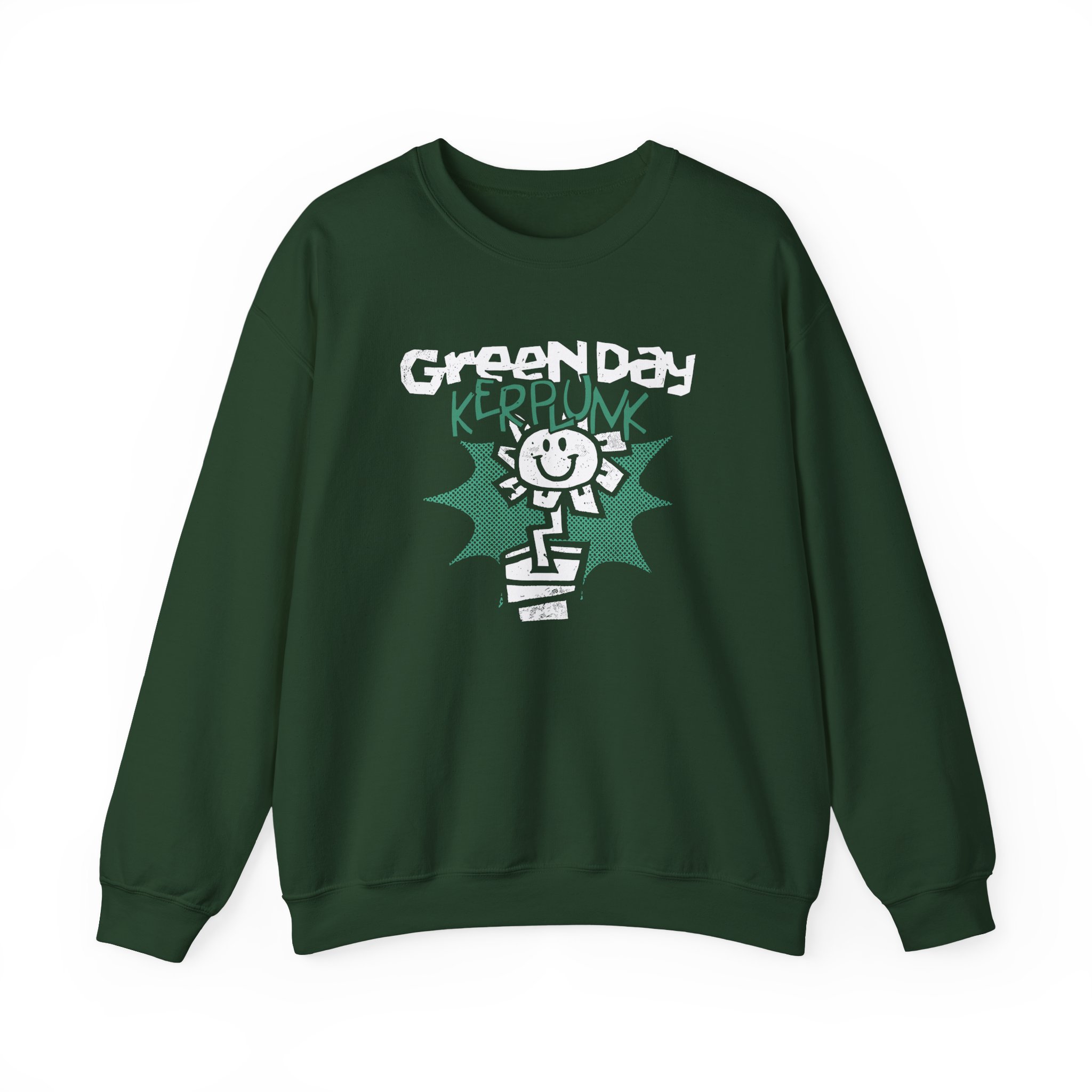 Green Day Kerplunk Vintage Flower Unisex Heavy Blendâ„¢ Crewneck Sweatshirt