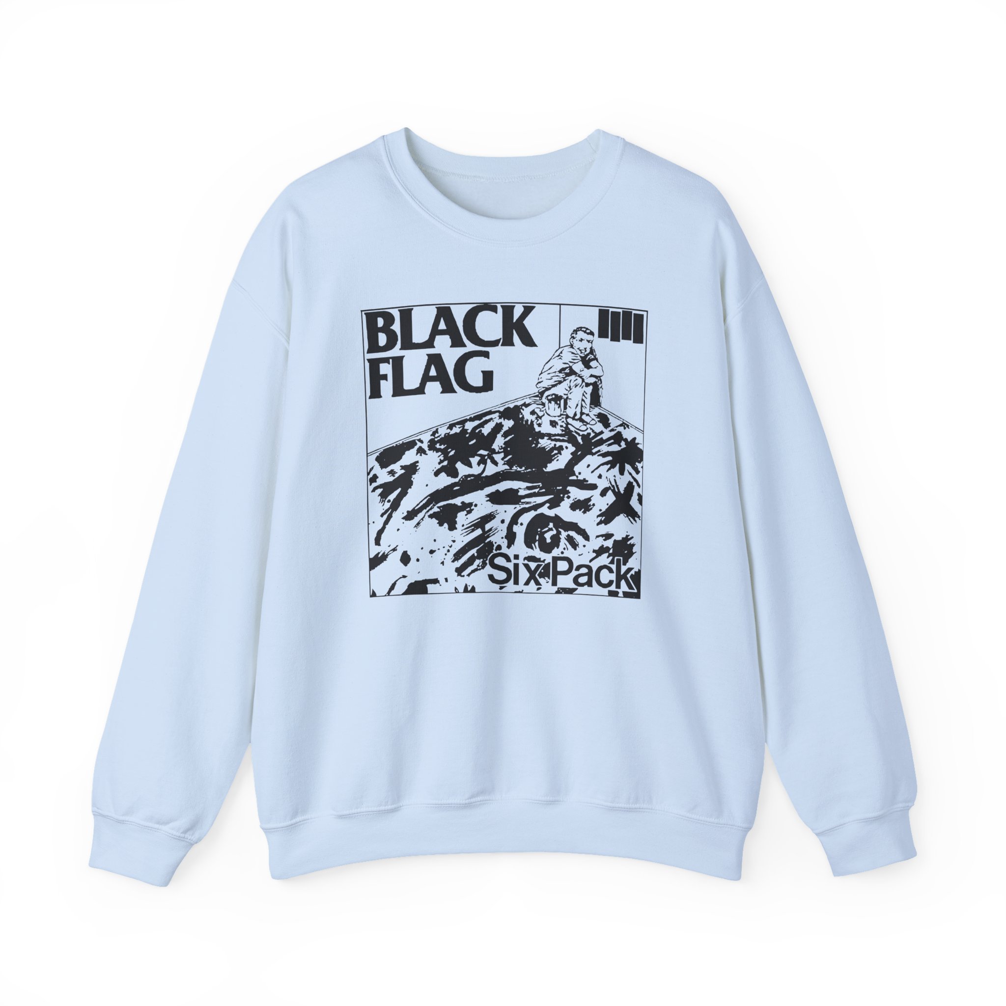Black Flag Six Pack Unisex Heavy Blendâ„¢ Crewneck Sweatshirt