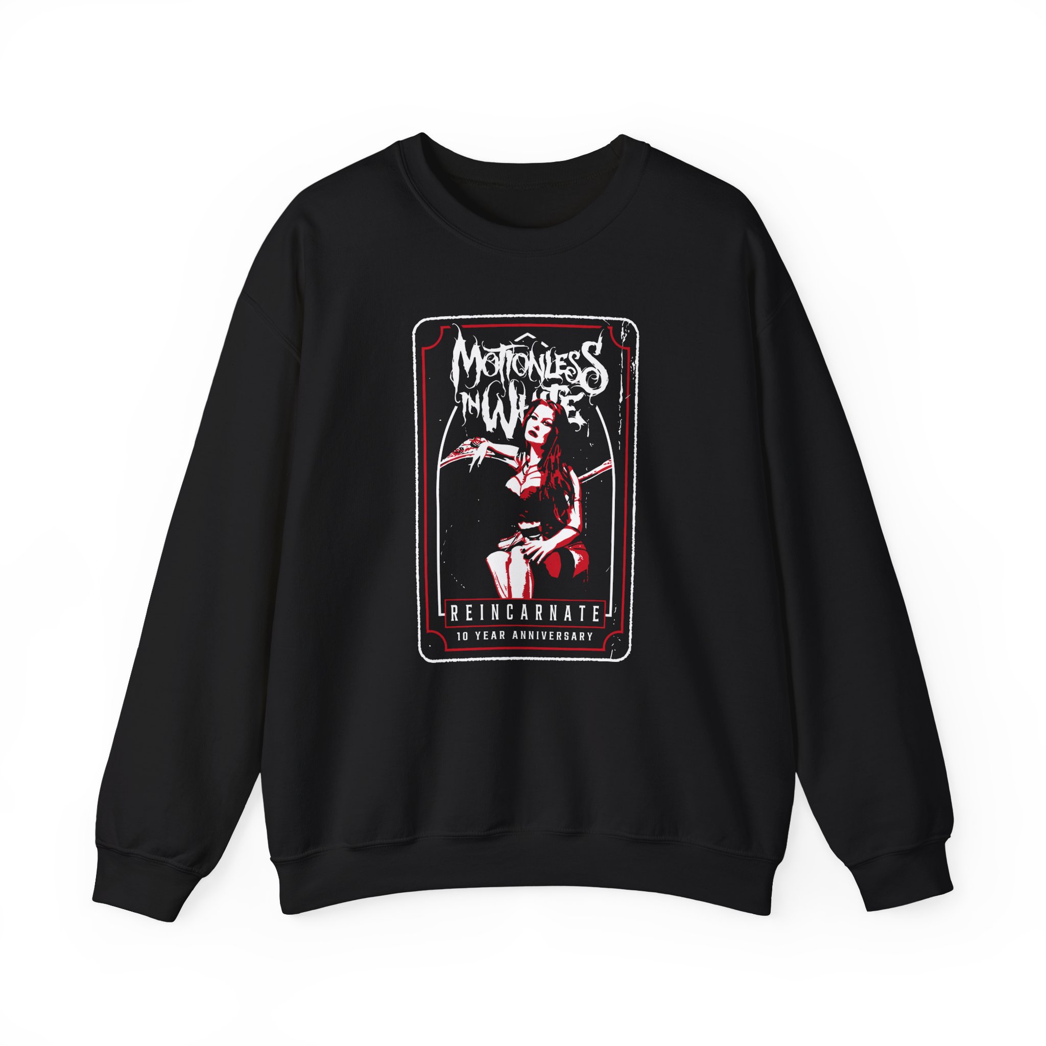 Motionless in White the Queen Unisex Heavy Blendâ„¢ Crewneck Sweatshirt