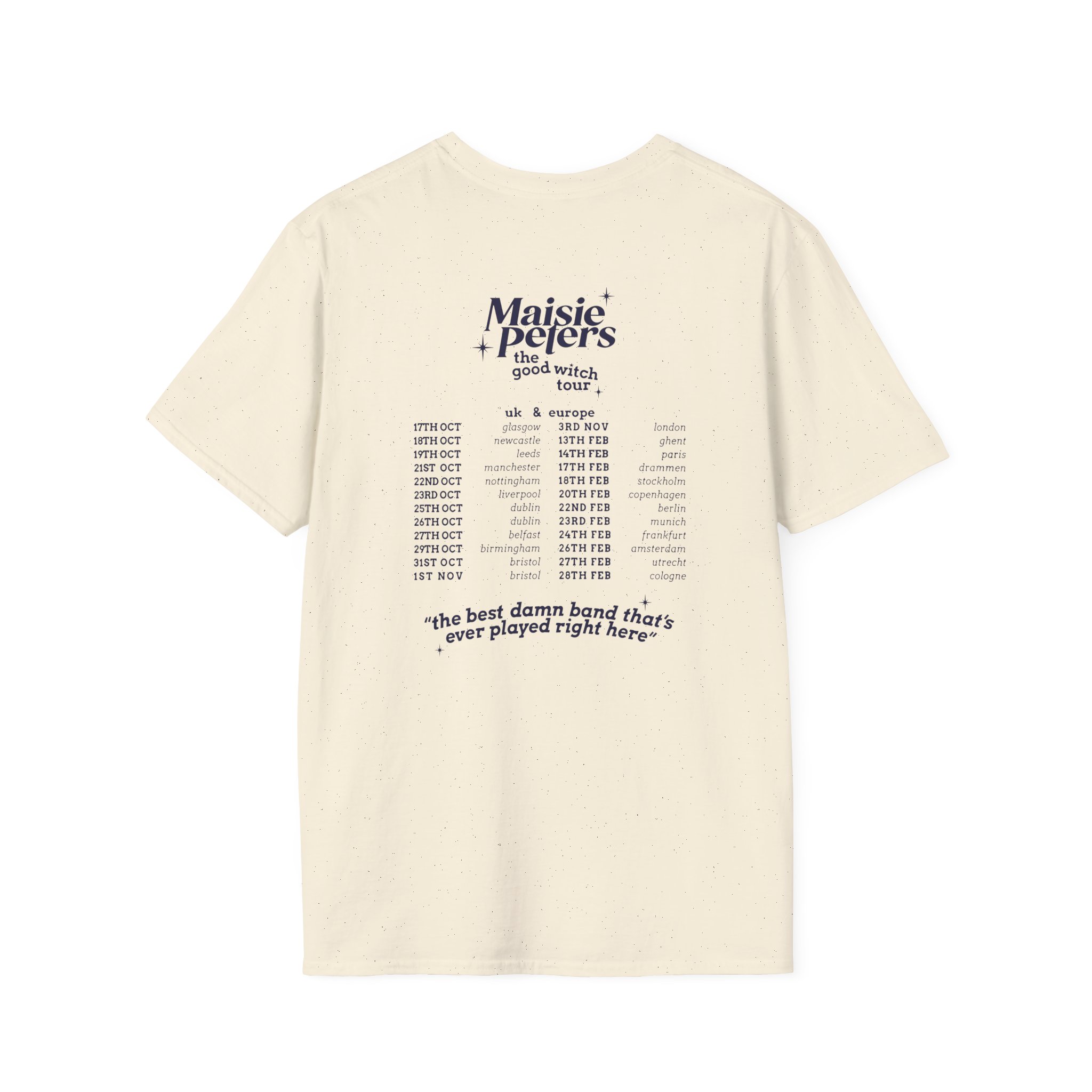 Maisie Peters the Good With Uk/eu 23/24 Tour Unisex Softstyle T-Shirt
