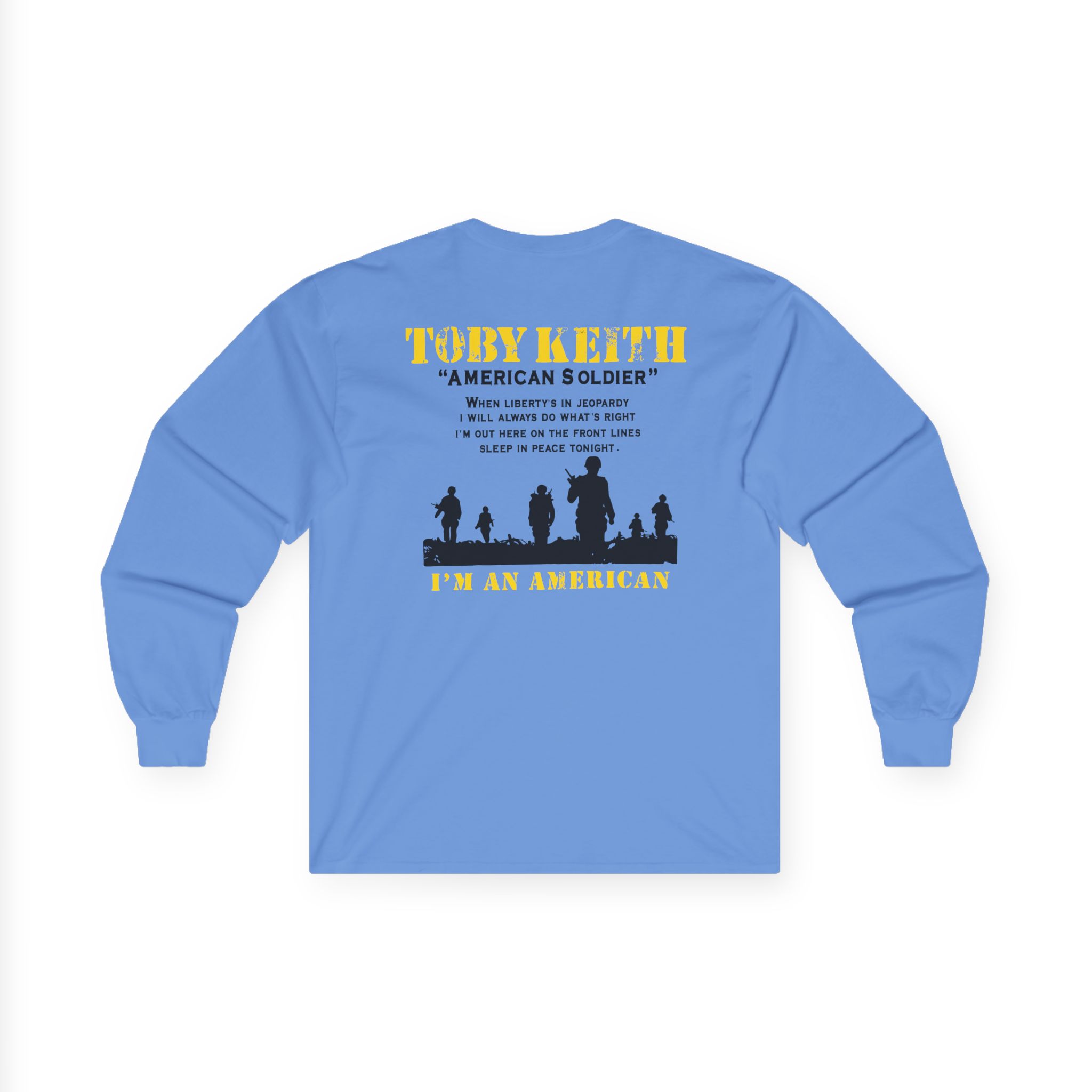 Toby Keith American Soldier Helicopter Unisex Ultra Cotton Long Sleeve Tee