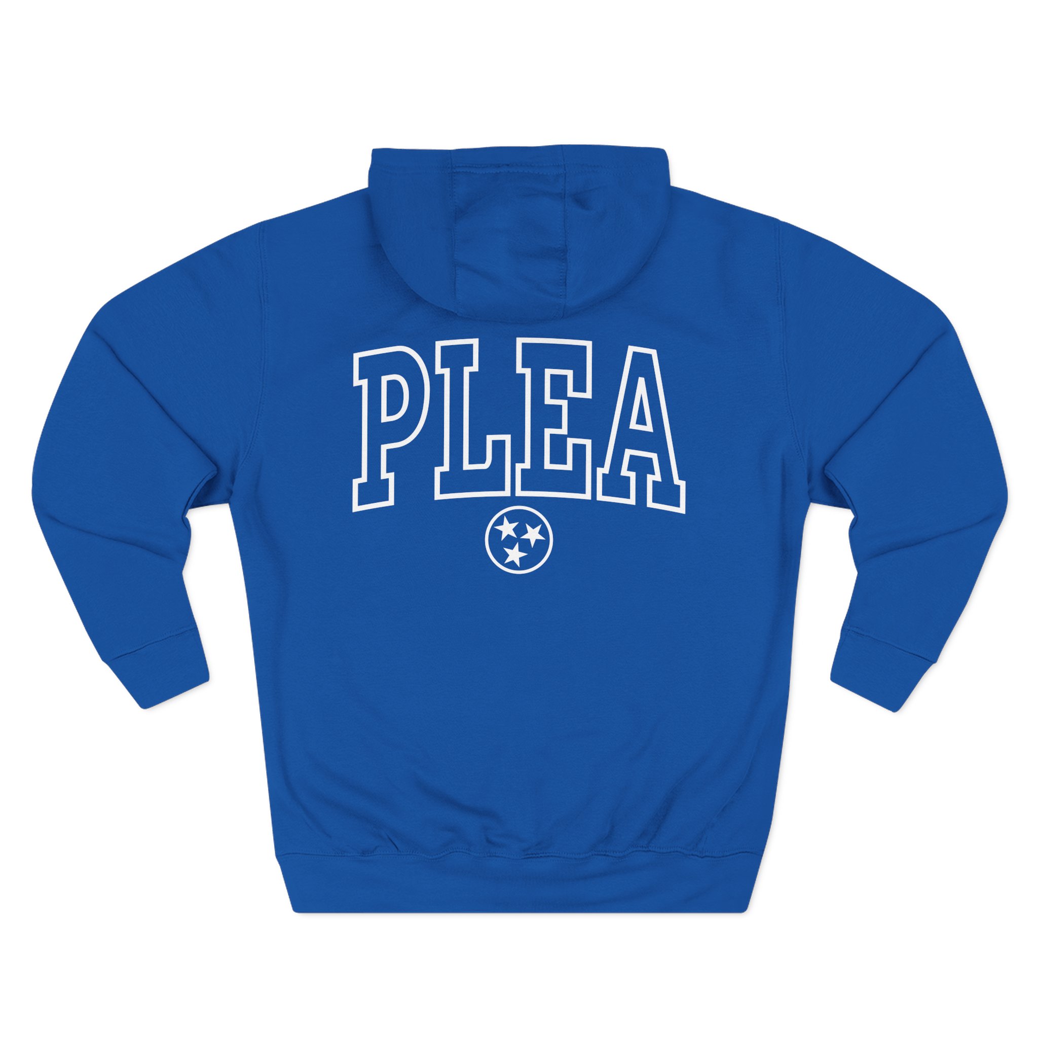 A Plea for Purging Plea Three-Panel Fleece Hoodie