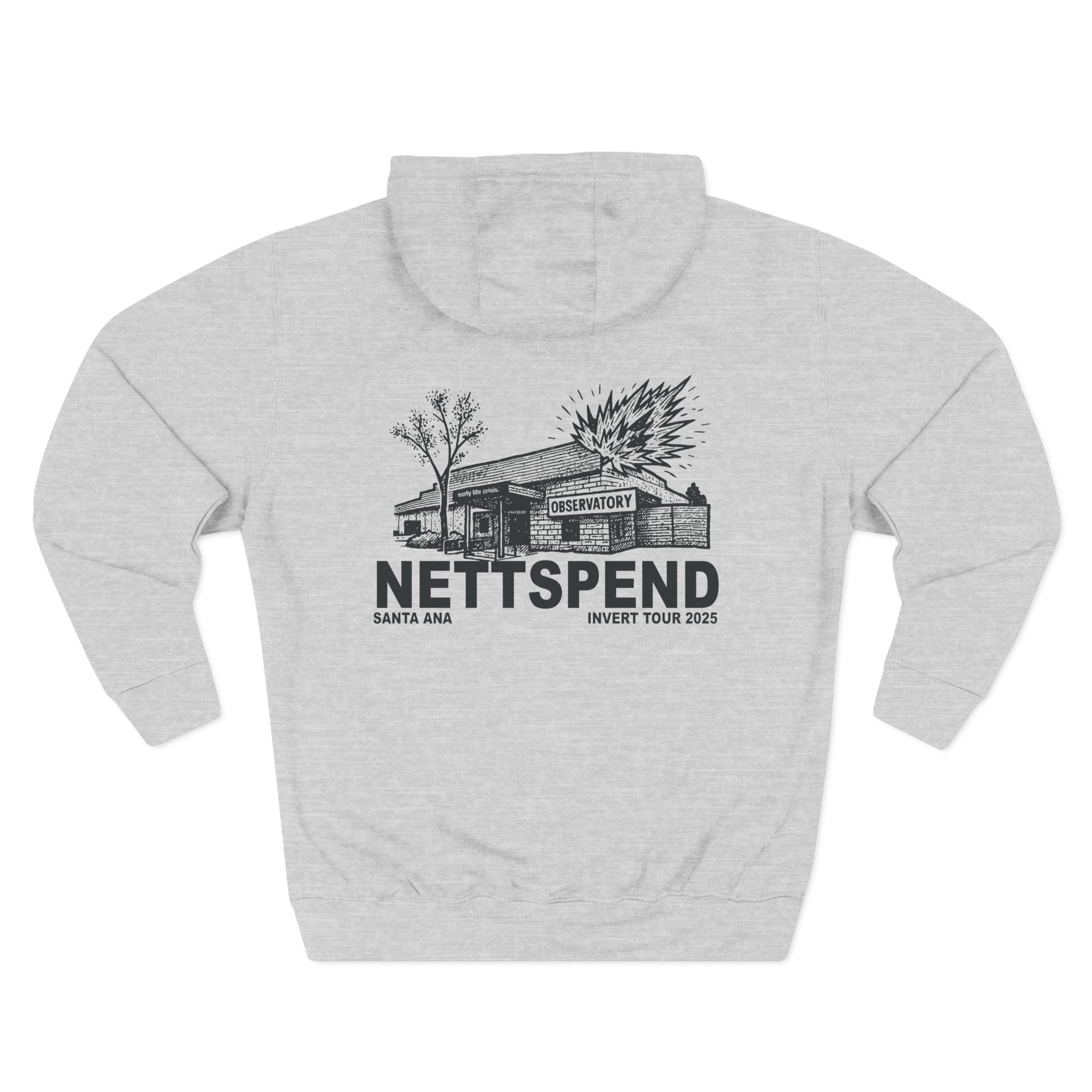 Nettspend Santa Ana Three-Panel Fleece Hoodie