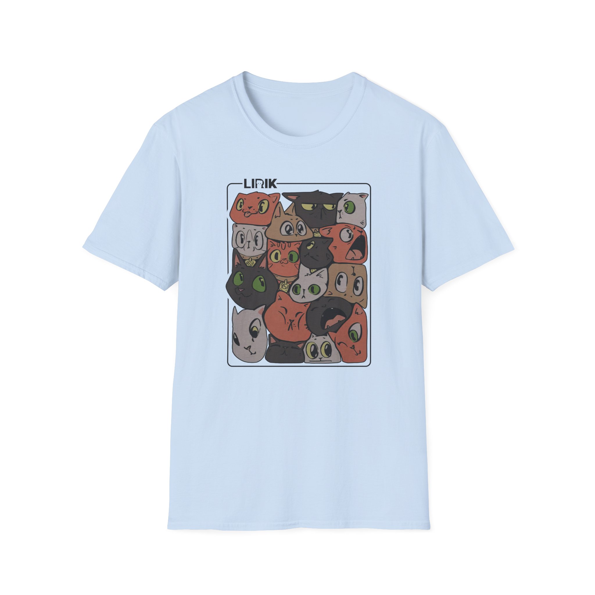 Lirik Squished Cat Jar Unisex Softstyle T-Shirt