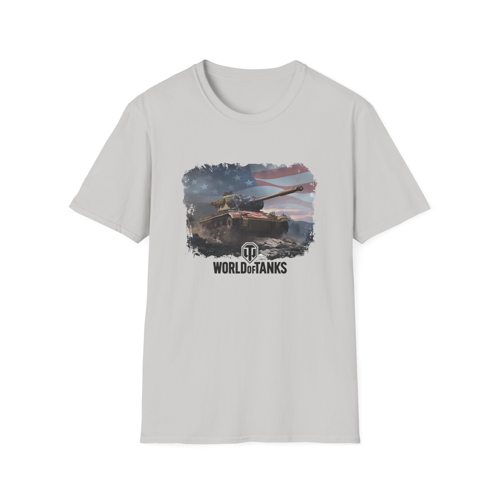 World of Tank Wot July 4th T78 Unisex Softstyle T-Shirt