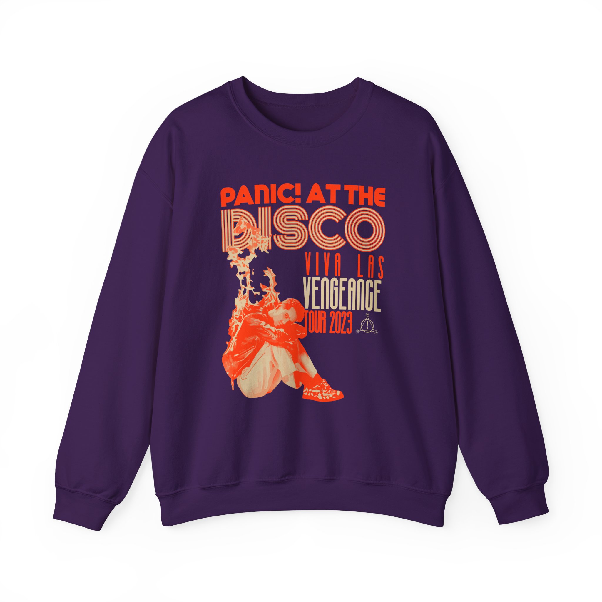 Panic at the Disco Eu/uk Flame Tour Unisex Heavy Blendâ„¢ Crewneck Sweatshirt