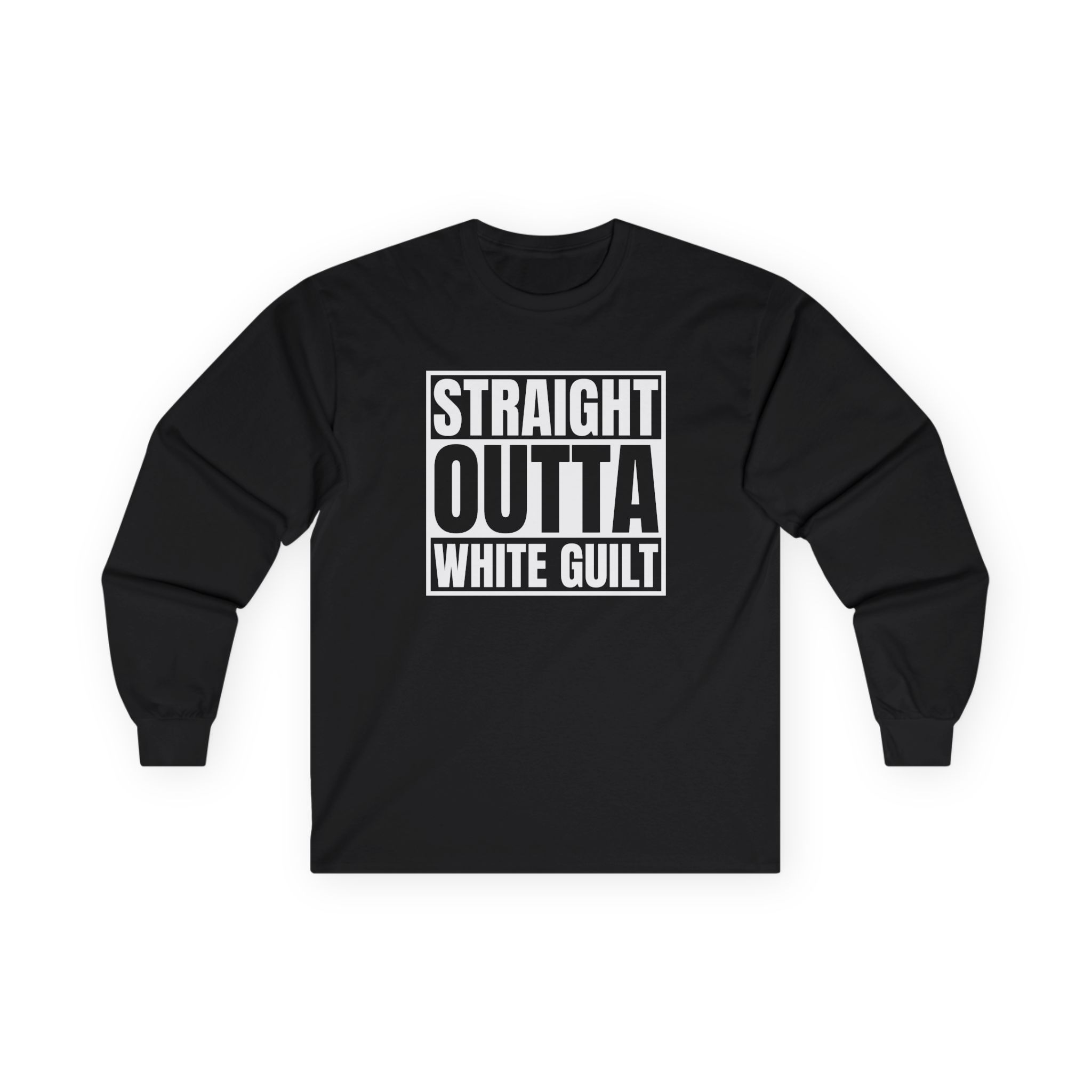 Upchurch Straight Outta White Guilt Unisex Ultra Cotton Long Sleeve Tee