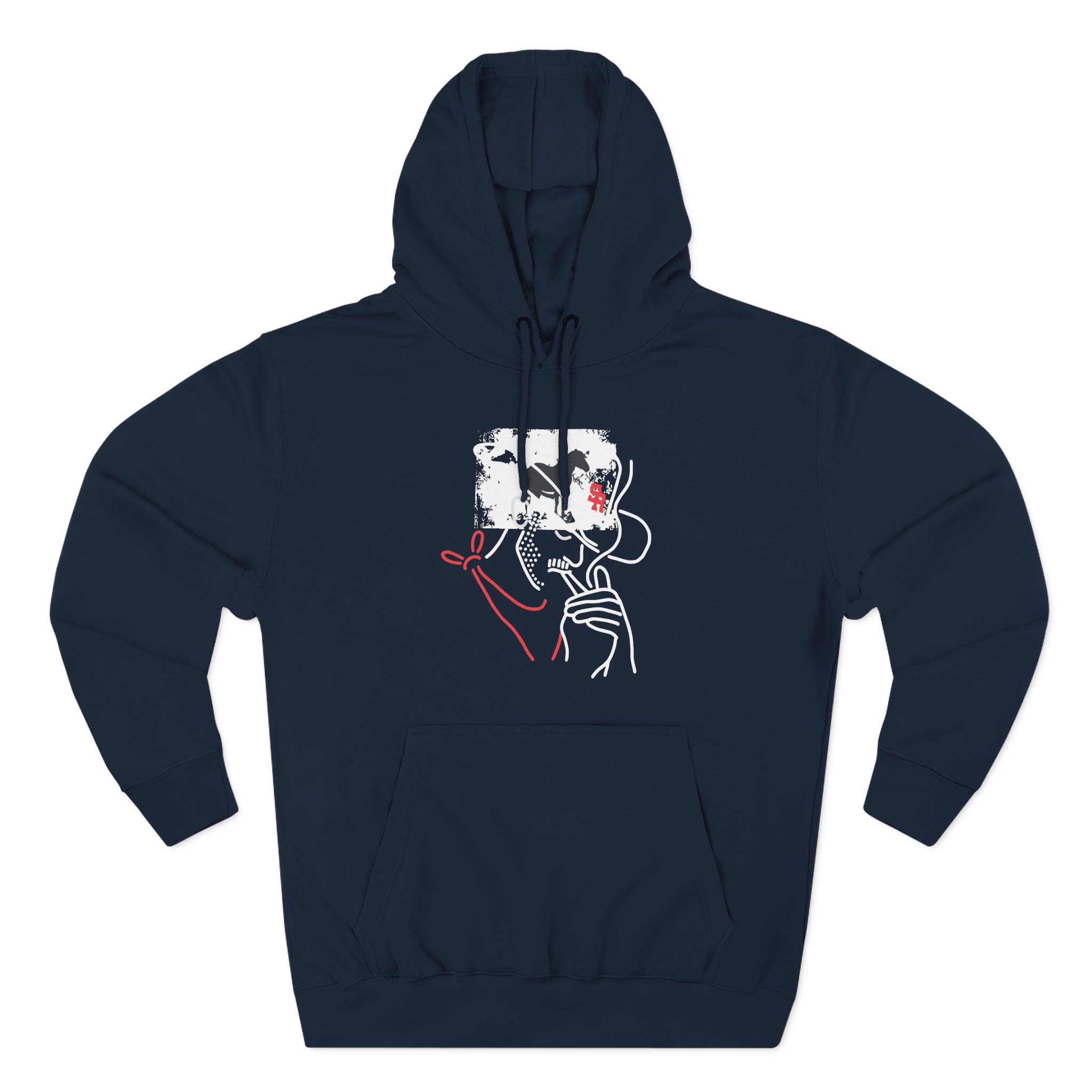 Mike Stud Smoking Cowboy Three-Panel Fleece Hoodie
