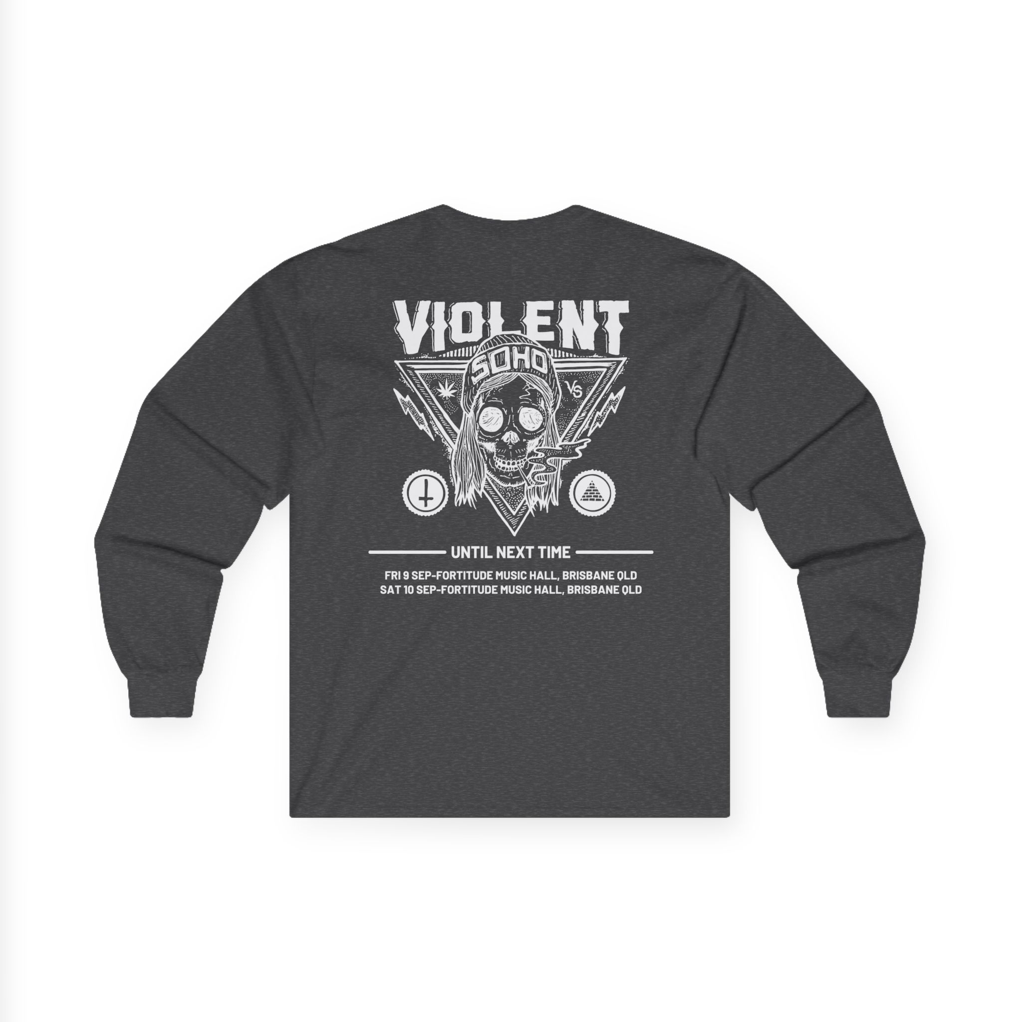 Violent Soho Until Next Time Blazin' Skull Unisex Ultra Cotton Long Sleeve Tee