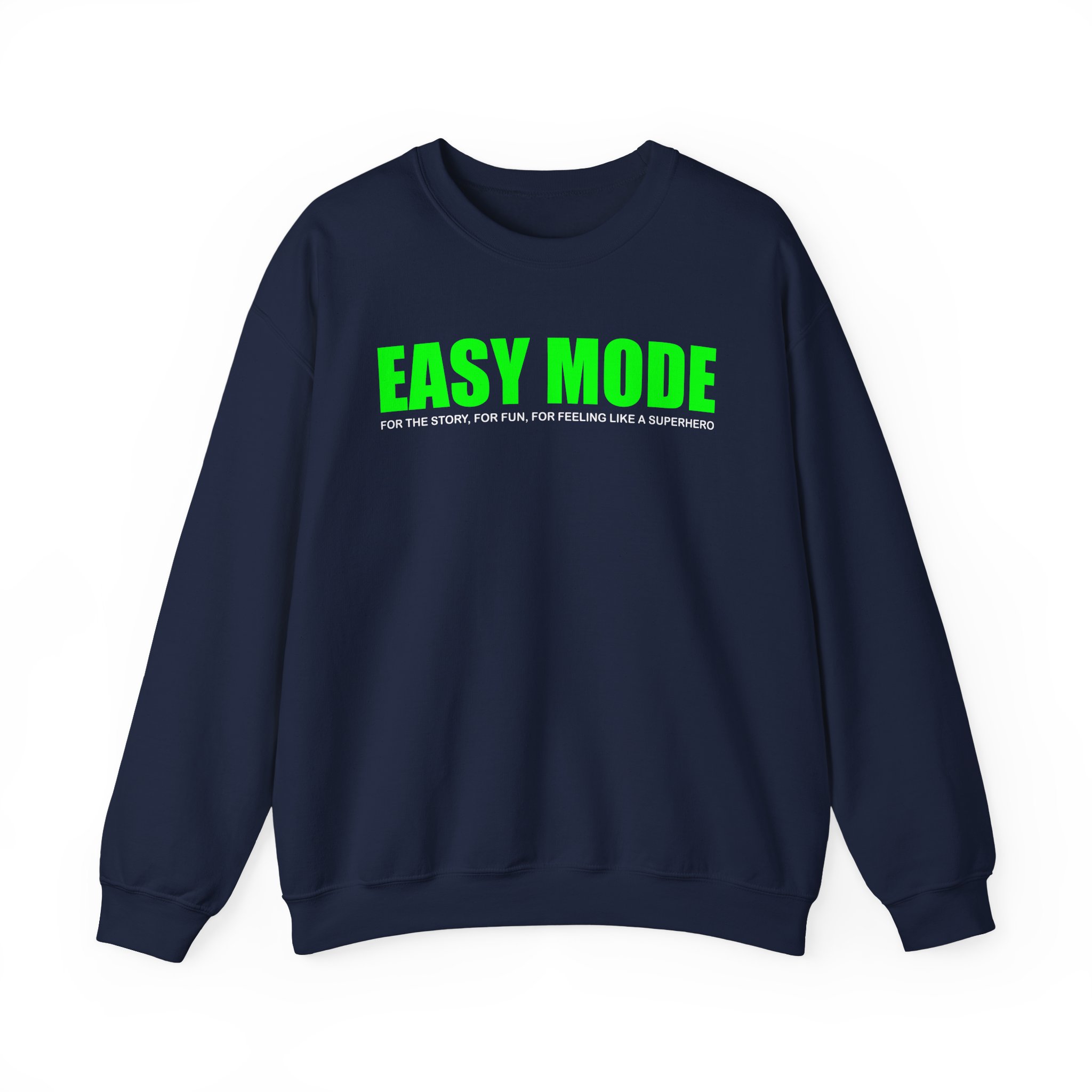 Mandjtv Easy Mode Unisex Heavy Blendâ„¢ Crewneck Sweatshirt