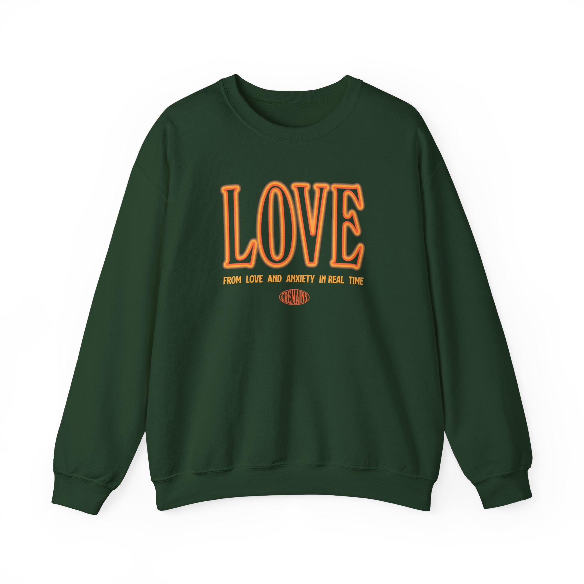 The Maine Love Hard Unisex Heavy Blend Crewneck Sweatshirt