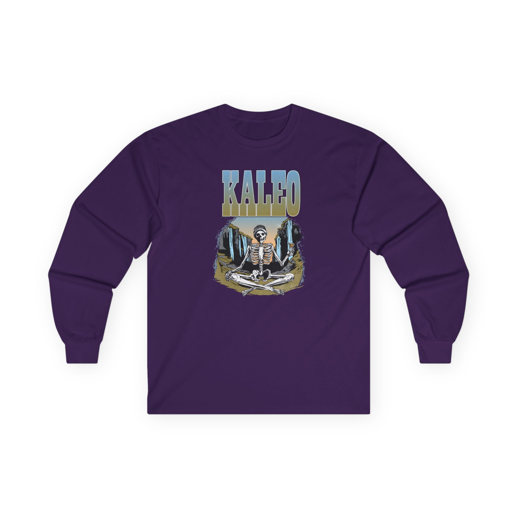 Kaleo Meditating Skeleton Unisex Ultra Cotton Long Sleeve Tee