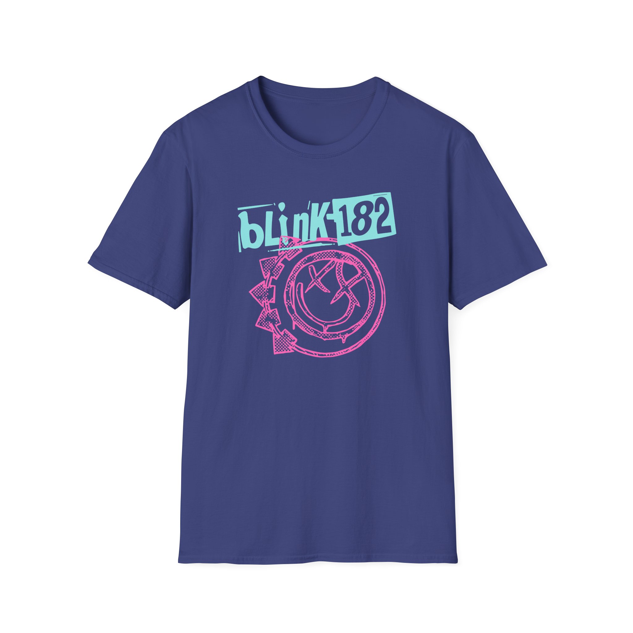 Blink 182 Smiley Crop Unisex Softstyle T-Shirt