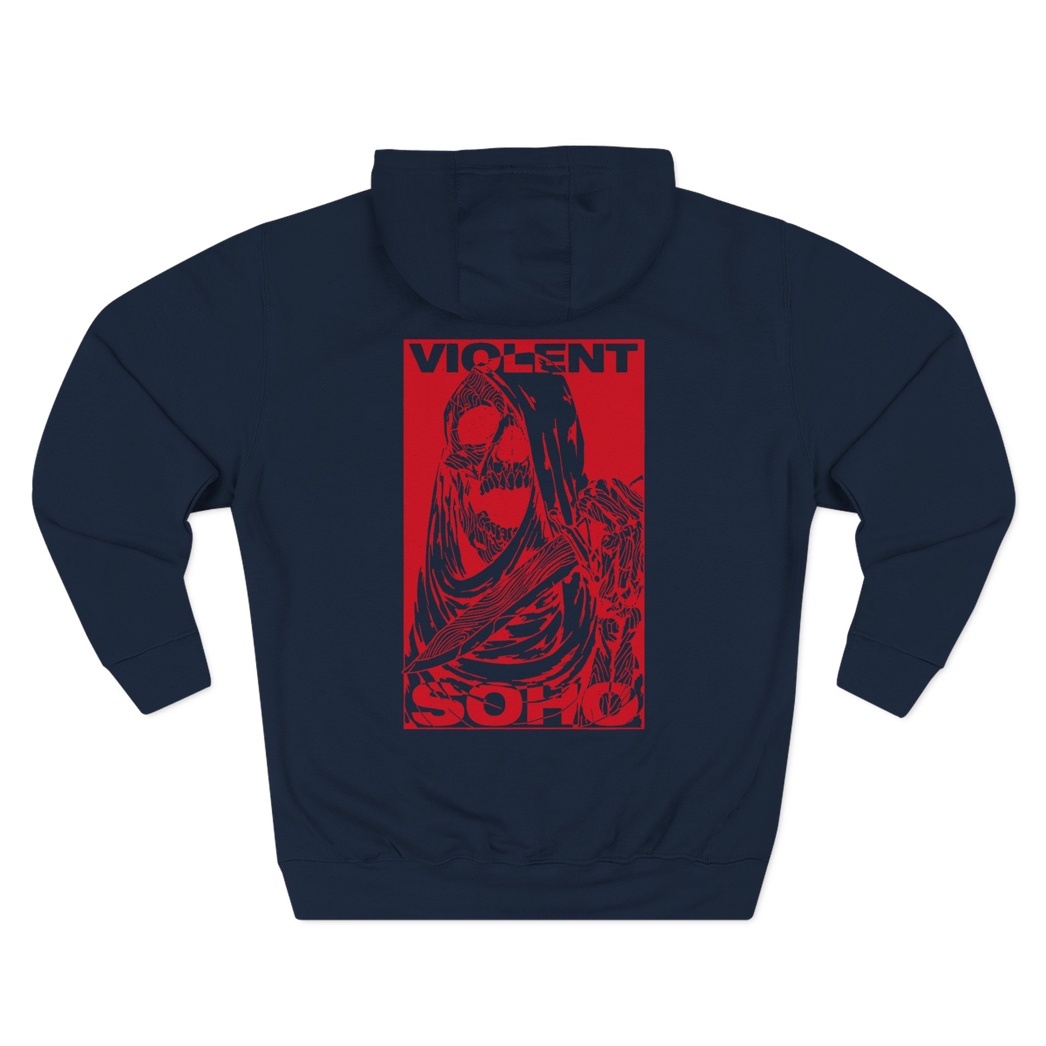Violent Soho Skull Three-Panel Fleece Hoodie