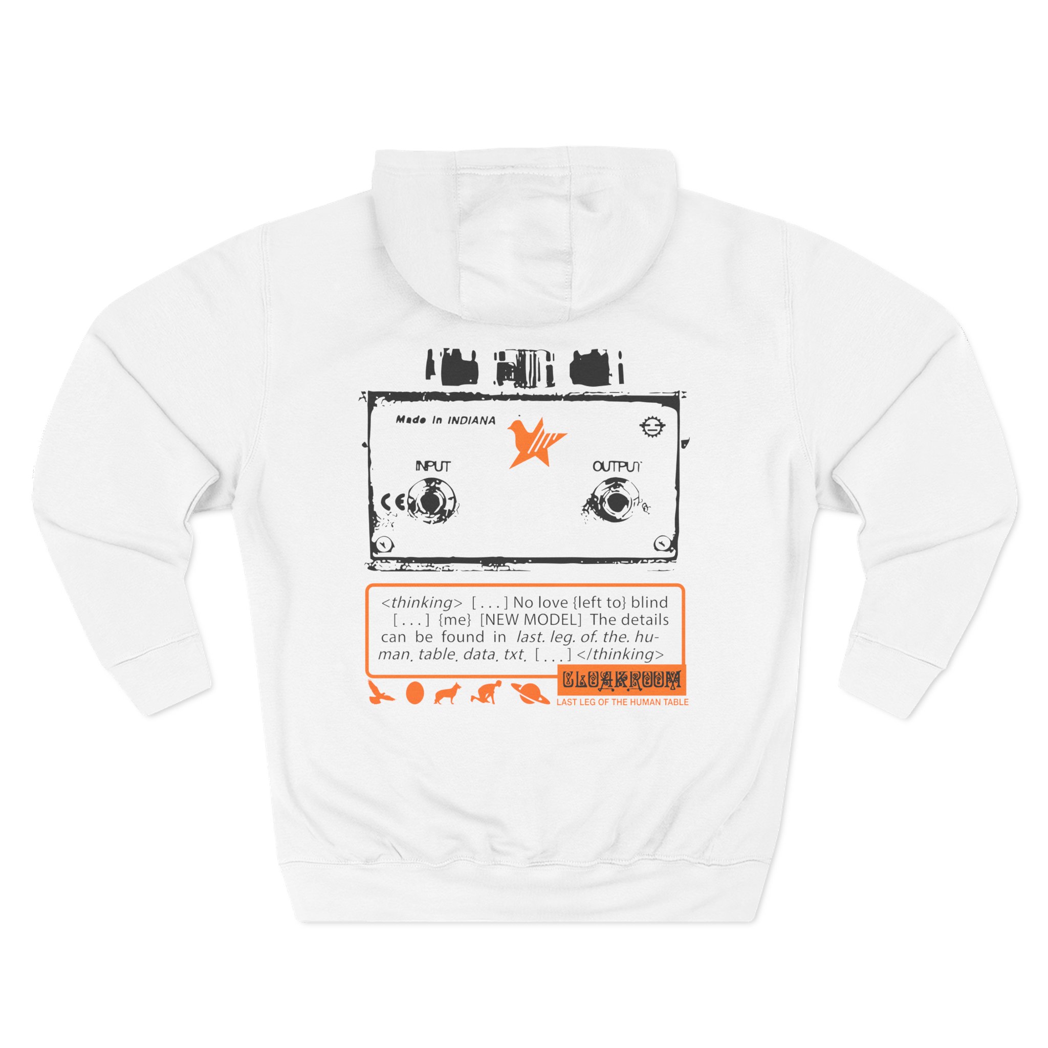 Cloakroom Three-Panel Fleece Hoodie