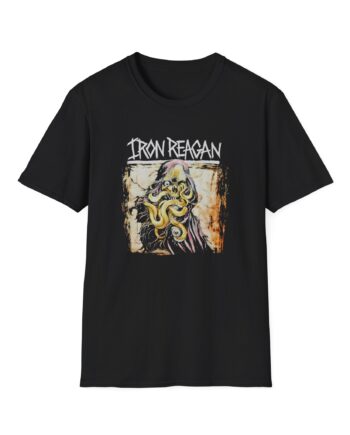 Iron Reagan Tentacle Skull Unisex Softstyle T-Shirt